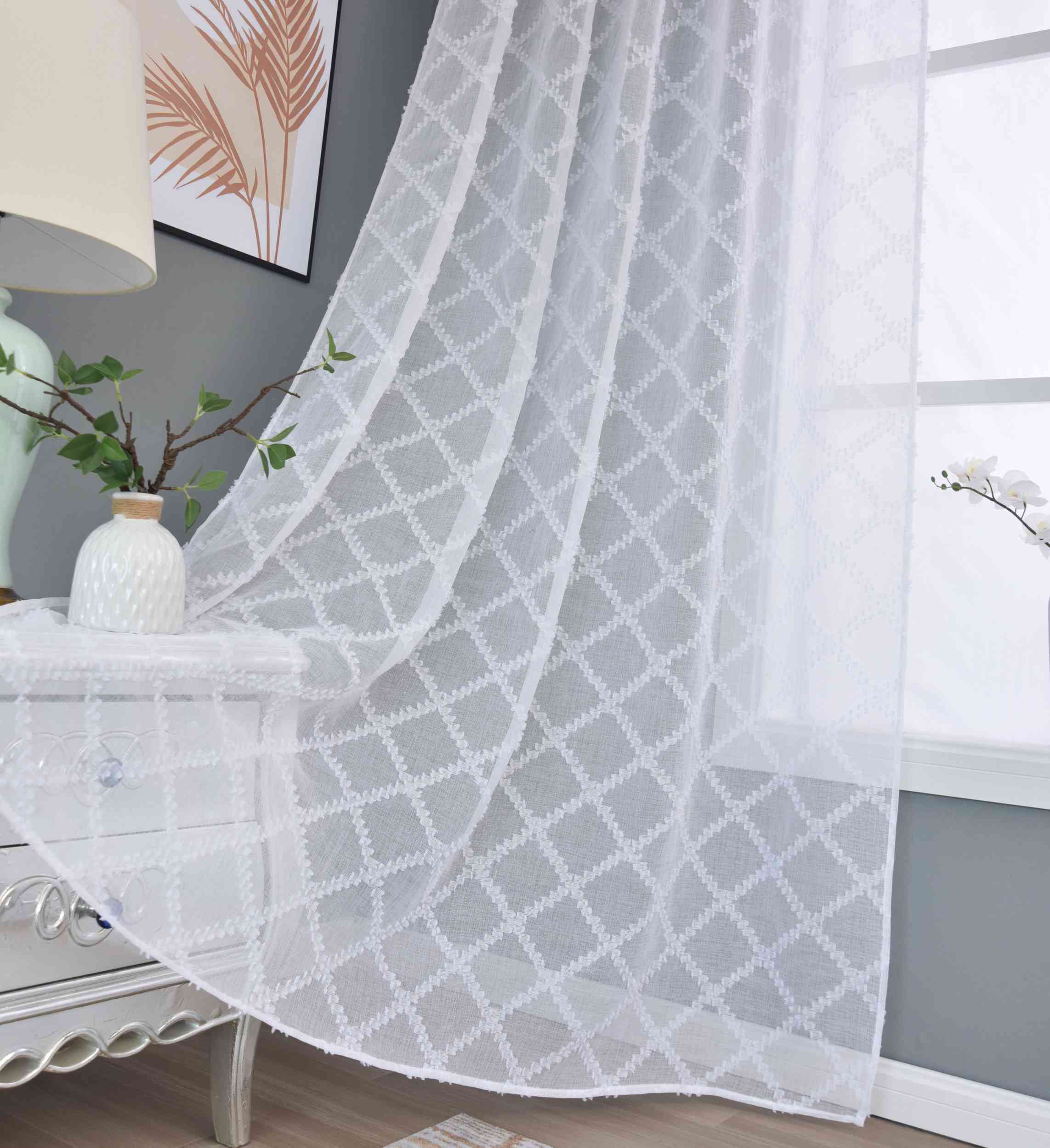 Gardine »VALENCIA« Multiband Aufhängung Scherli Transparent Leinen-Optik 2023400-408S Gardinenschal Img0565_7412fa0f-7d41-4f88-bb55-439b770f1646 | Gardinenbox.de