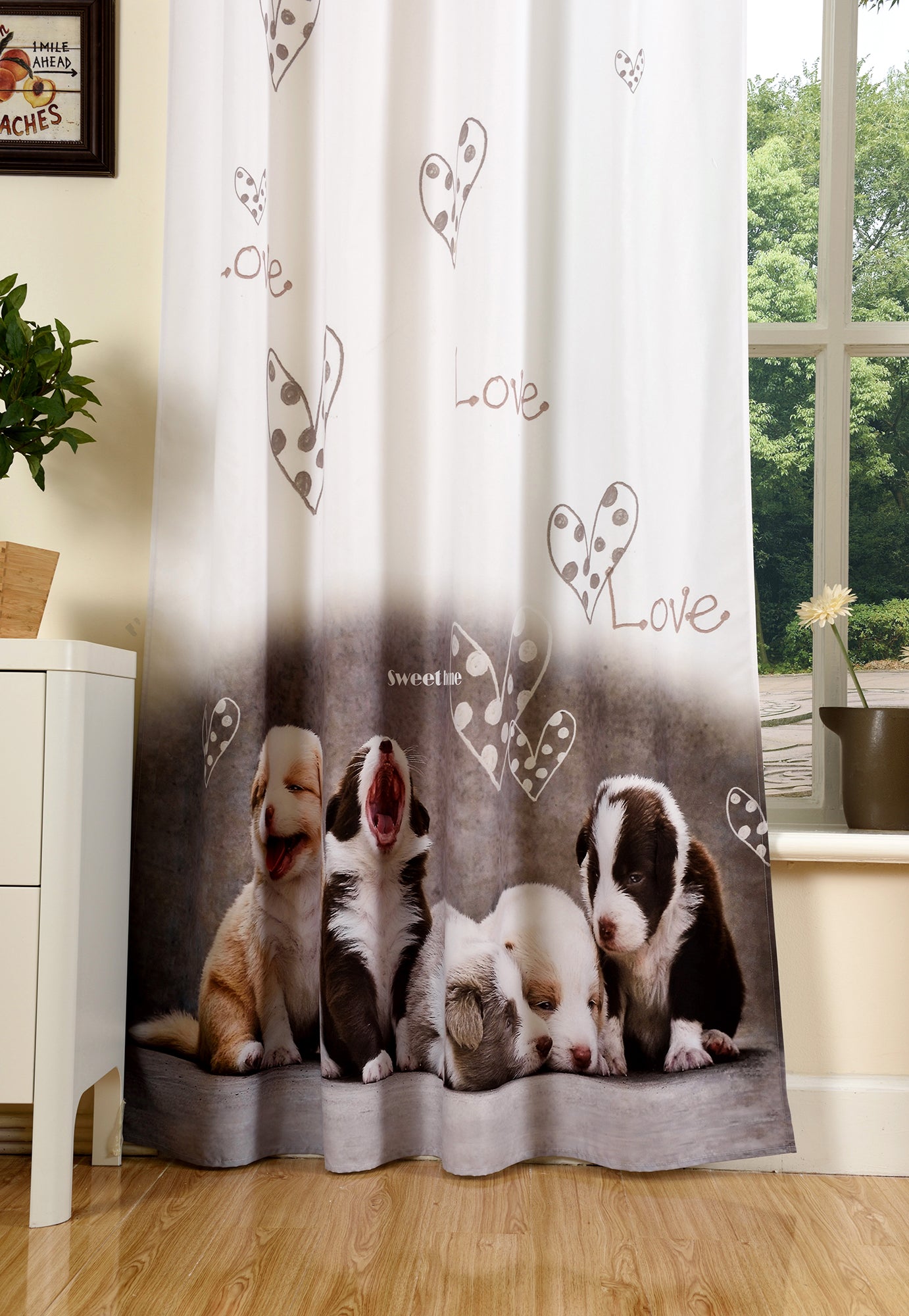 Vorhang Schal blickdicht verdeckte Schlaufen Universalband Digitaldruck (Höhe x Breite cm) 20490 Vorhang Img120352 | Gardinenbox.de