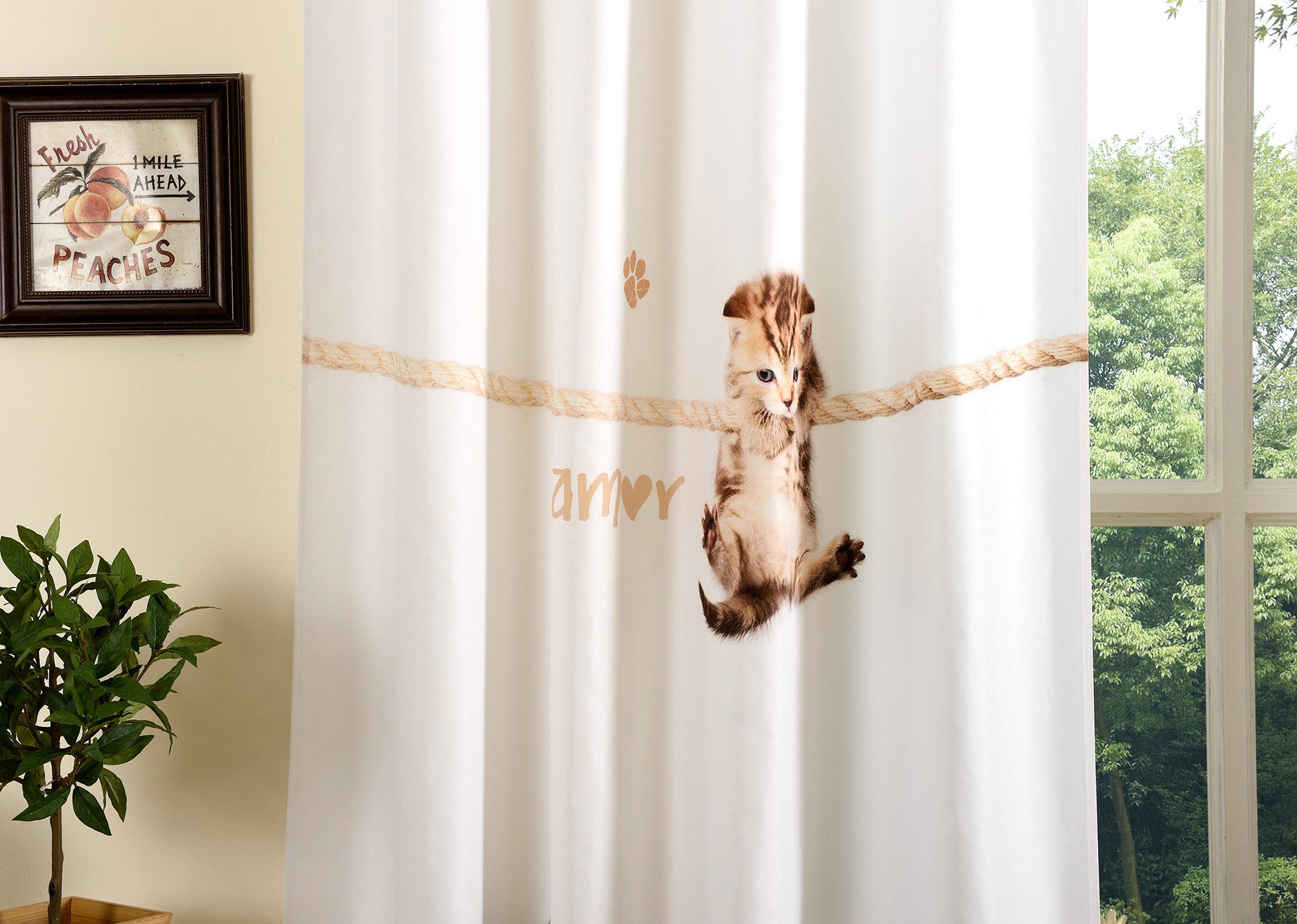 Vorhang Schal blickdicht verdeckte Schlaufen Universalband Digitaldruck (Höhe x Breite cm) 20490 Vorhang Img120526 | Gardinenbox.de