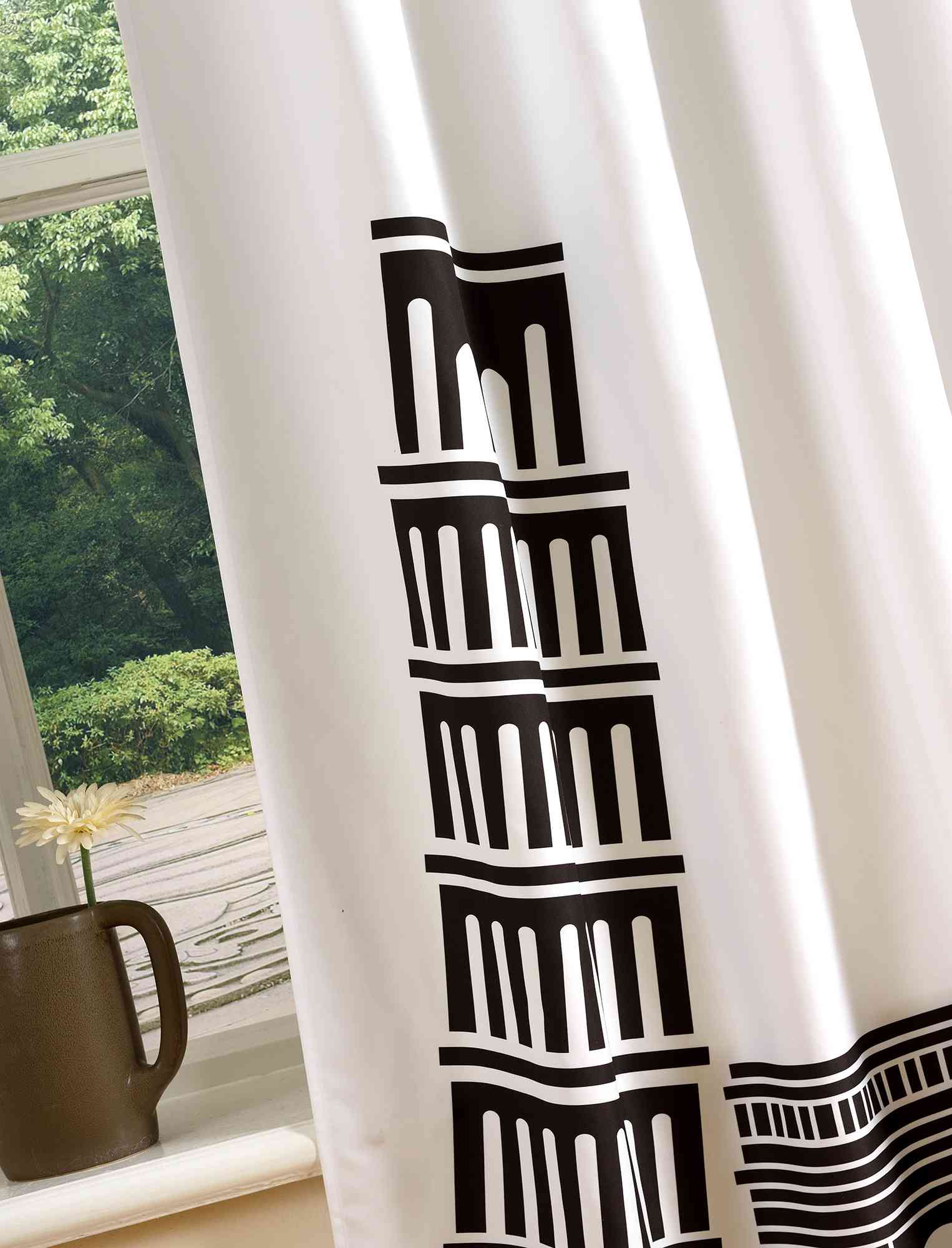 Vorhang Schal blickdicht verdeckte Schlaufen Universalband Digitaldruck (Höhe x Breite cm) 204902 Vorhang Set Img120540_1 | Gardinenbox.de