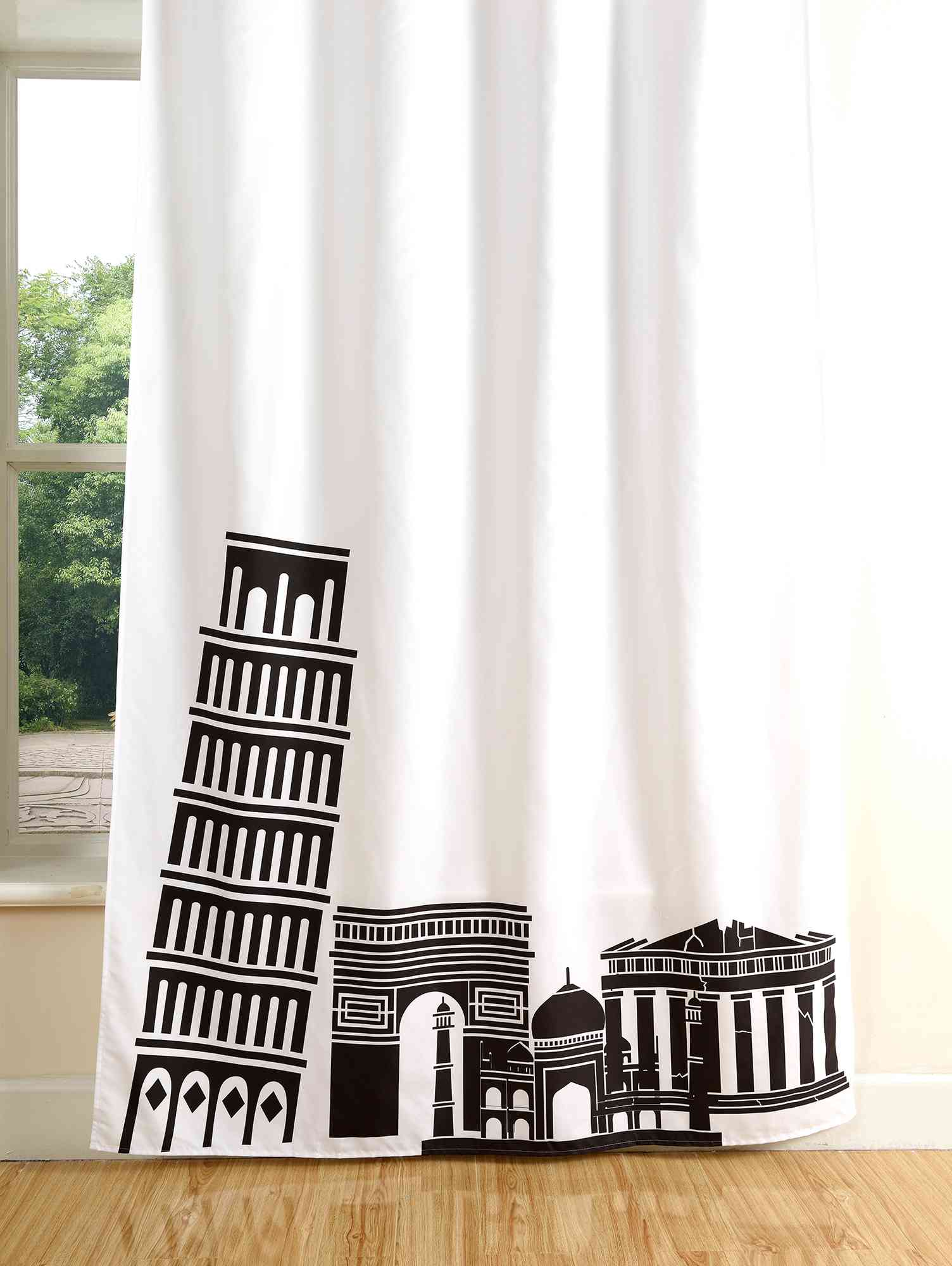 Vorhang Schal blickdicht verdeckte Schlaufen Universalband Digitaldruck (Höhe x Breite cm) 204902 Vorhang Set Img120544_1 | Gardinenbox.de