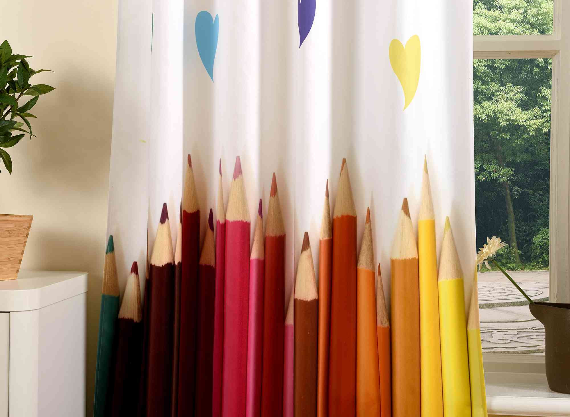 Vorhang Schal blickdicht verdeckte Schlaufen Universalband Digitaldruck (Höhe x Breite cm) 204902 Vorhang Set Img120548_1 | Gardinenbox.de