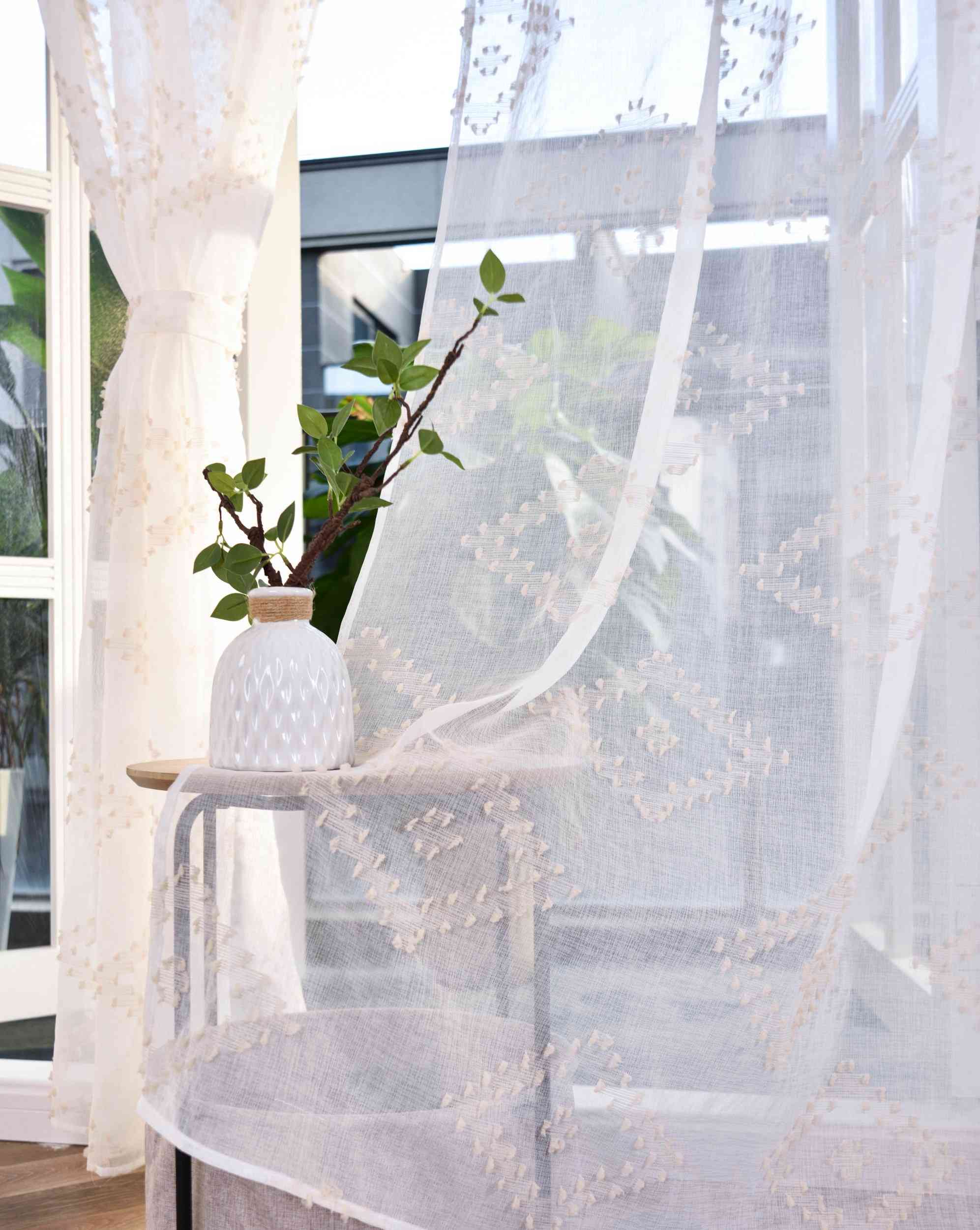 2er Set Gardine »VALENCIA« Multiband Aufhängung Scherli Transparent Leinen-Optik 2023400-408S-2 Gardinen Set Img1754_1 | Gardinenbox.de