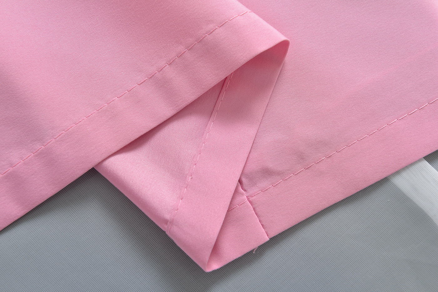 Doppel Raffrollo Palma Microsatin matt Voile Faltgardinen Faltrollo Schlaufenrollo mit Universalgardinenband 20410 Raffrollo Img29951 | Gardinenbox.de