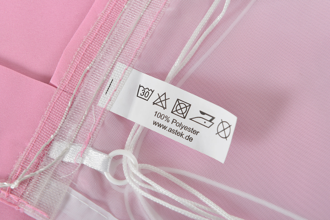 Doppel Raffrollo Palma Microsatin matt Voile Faltgardinen Faltrollo Schlaufenrollo mit Universalgardinenband 20410 Raffrollo Img29953 | Gardinenbox.de