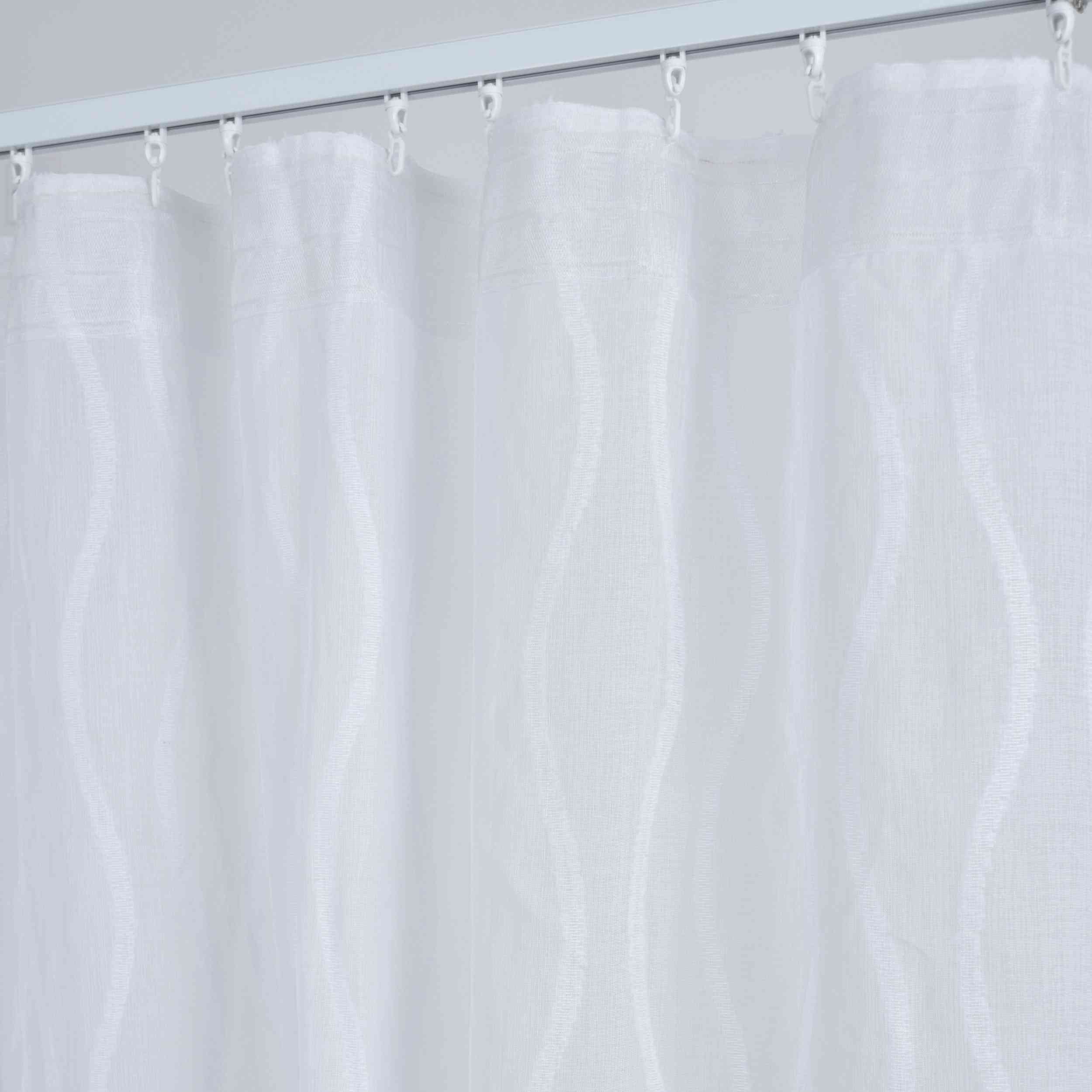 Gardine »VALENCIA« Multiband Aufhängung Scherli Transparent Leinen-Optik 2023400-408S Gardinenschal Img3627_1_b7ae36bd-87ce-43eb-a42a-e581af263aeb | Gardinenbox.de