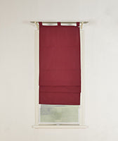 Doppel Raffrollo Palma Microsatin matt Voile Faltgardinen Faltrollo Schlaufenrollo mit Universalgardinenband 20410 Raffrollo Img36993 | Gardinenbox.de