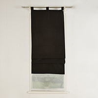 Doppel Raffrollo Palma Microsatin matt Voile Faltgardinen Faltrollo Schlaufenrollo mit Universalgardinenband 20410 Raffrollo Img36996 | Gardinenbox.de