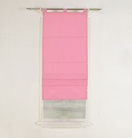 Doppel Raffrollo Palma Microsatin matt Voile Faltgardinen Faltrollo Schlaufenrollo mit Universalgardinenband 20410 Raffrollo Img37001 | Gardinenbox.de