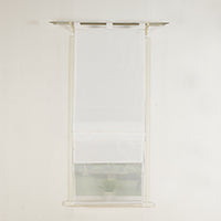 Doppel Raffrollo Palma Microsatin matt Voile Faltgardinen Faltrollo Schlaufenrollo mit Universalgardinenband 20410 Raffrollo Img37003 | Gardinenbox.de