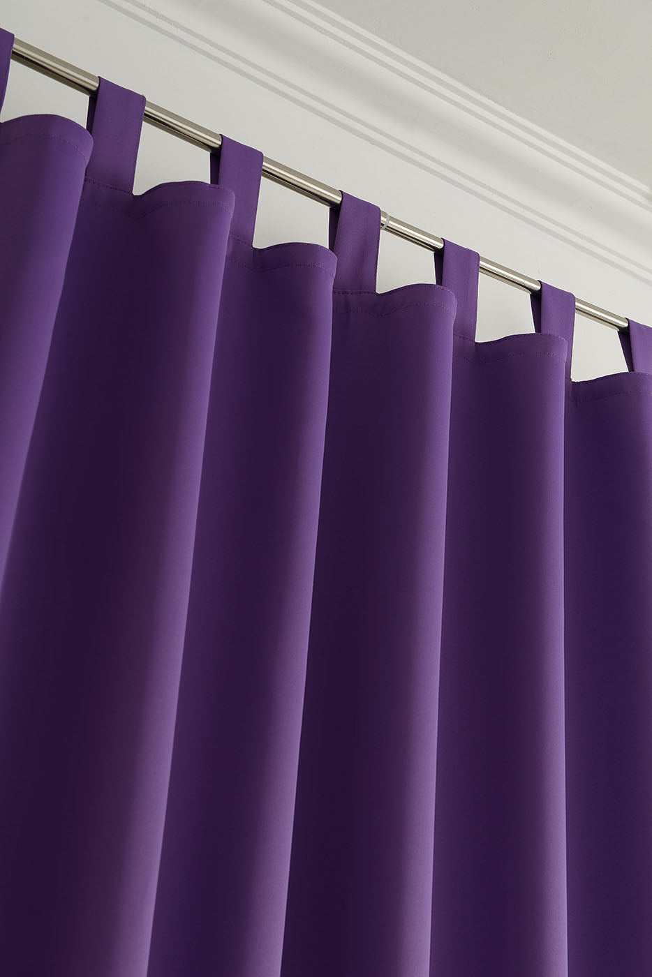 Verdunkelungsvorhag mit Schlaufen matt uni Farben aus weichfallenden blickdichten Stoff blickdicht Blackout 20610 Vorhang Img49602 | Gardinenbox.de