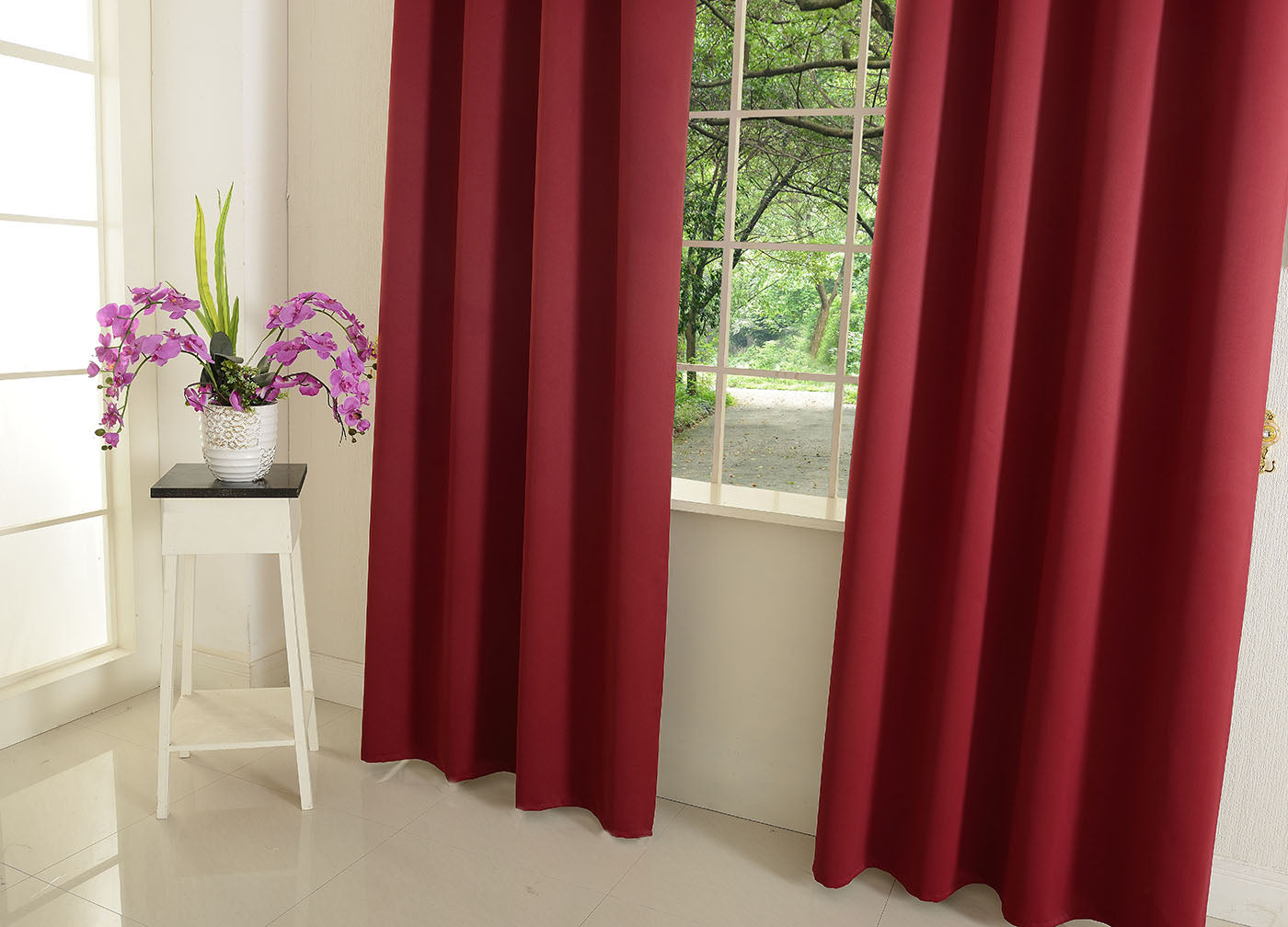 Verdunkelungsvorhang Ösen matt uni Farben blickdicht Blackout 20600 Vorhang Img49707 | Gardinenbox.de