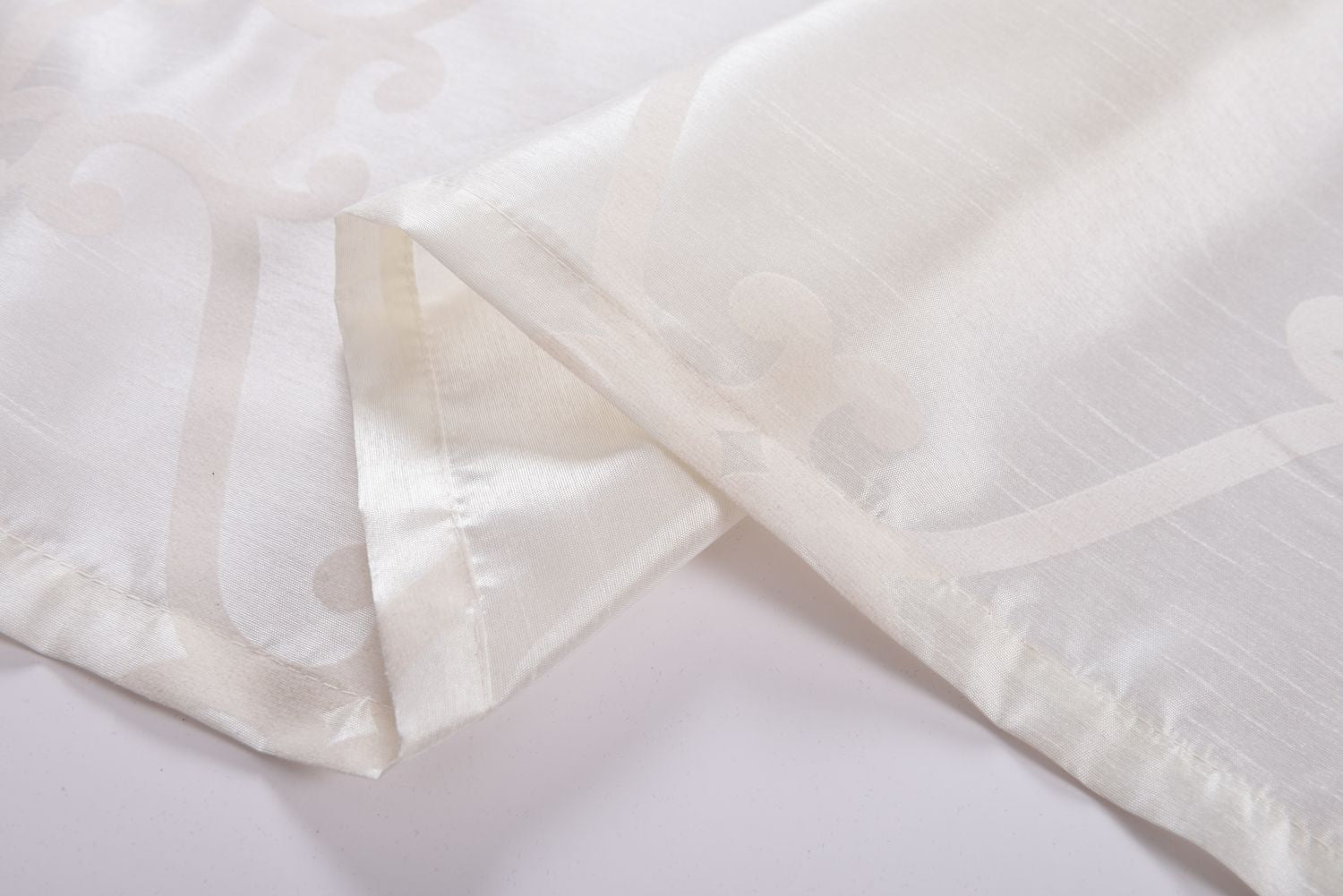 Vorhang Wildseide Optik blickdicht Flockfasern Deko gemustert, blickdicht mit verdecktem Schlaufenband 20200-20210 Vorhang Img6705_1 | Gardinenbox.de