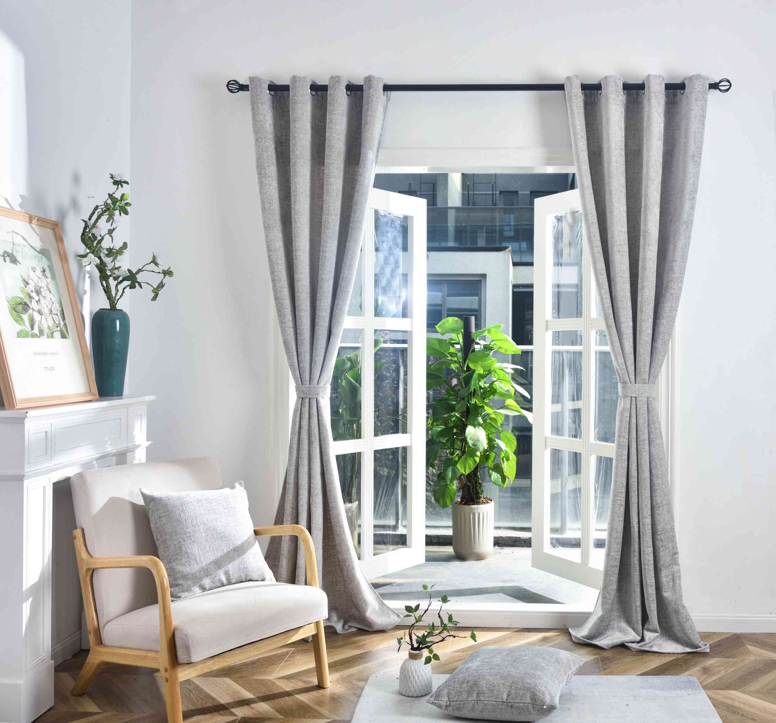 Verdunkelungsvorhang »Nürnberg« Ösen Raffhalter Chenille samtig weich geschmeidig fallend 202420 Vorhang Img6808 | Gardinenbox.de