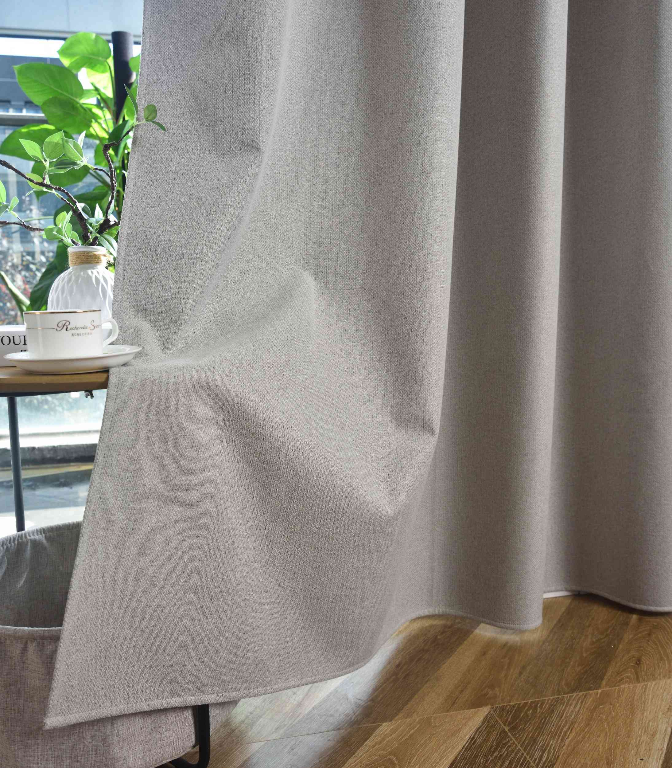 Verdunkelungsvorhang Ösen Raffhalter 100% Verdunkelung Blackout »München Dark« Dreischichtige Bindung Fischgrätmuster 202410 Vorhang Img6954_2196fa63-be4a-4beb-887a-da19846f3671 | Gardinenbox.de