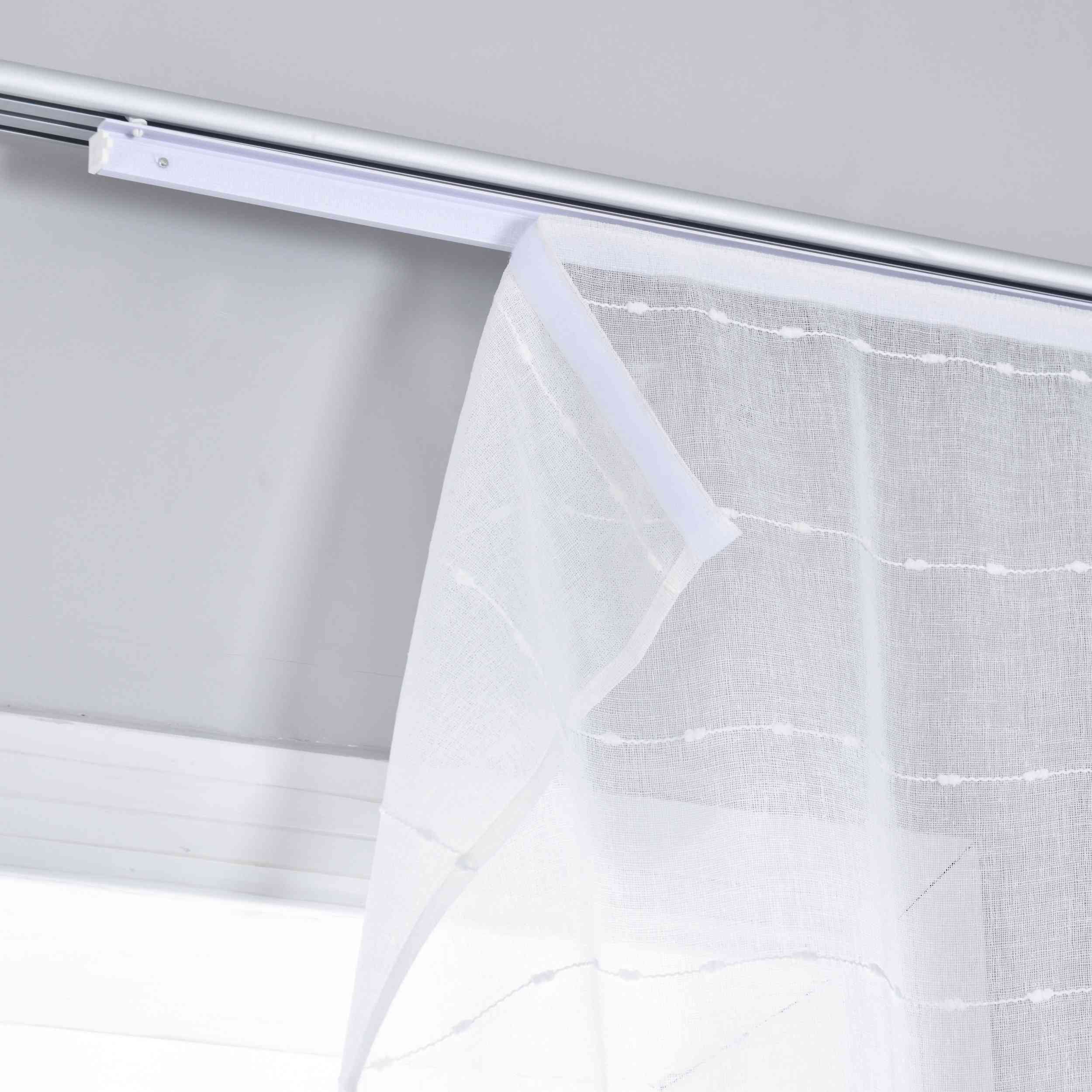 Halbtransparente Schiebegardine mit Paneelwagen »Kassel« Chenille Leinenbindung Streifen 202470P Schiebegardine Img7535_327d78af-91cd-4ec7-aed6-be0762826e2a | Gardinenbox.de