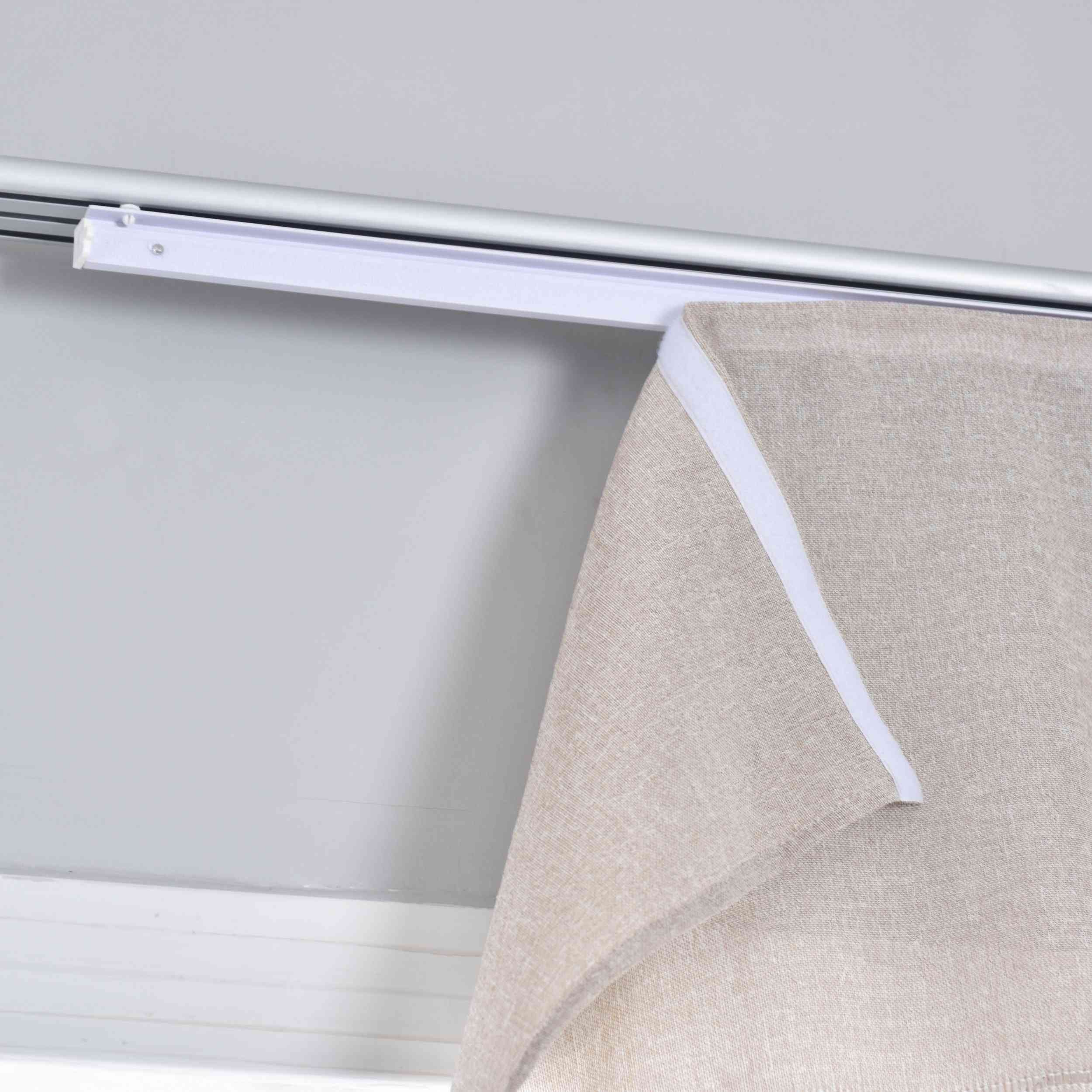 Halbtransparente Schiebegardine mit Paneelwagen »Leipzig« Kettenmuster lichtdurchlässig elegante Struktur 202450P Schiebegardine Img7566 | Gardinenbox.de