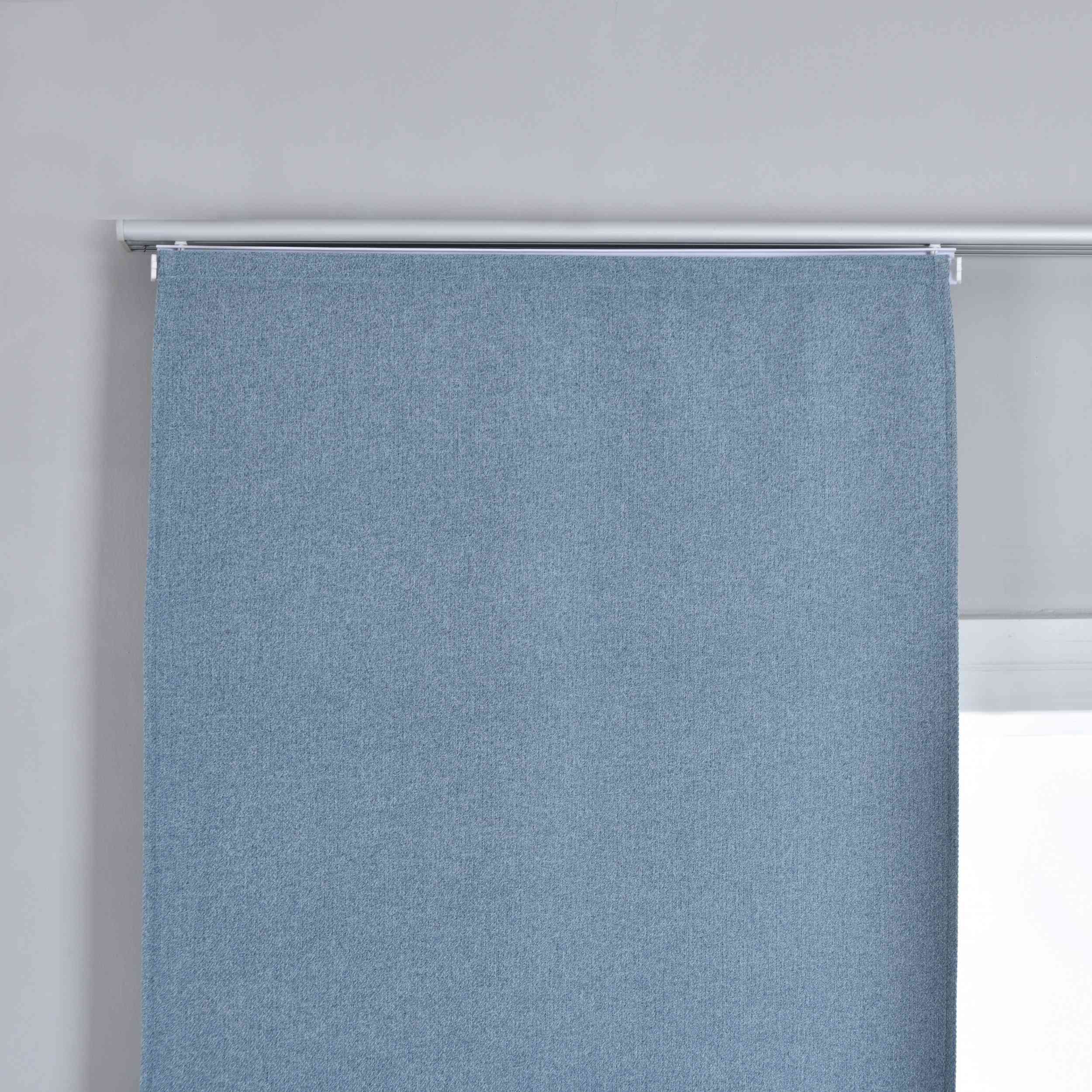 2er Set Flächenvorhänge mit Paneelwagen 100% Verdunkelung Blackout »München Dark« Paneelwagen Dreischichtige Bindung 202410P-2 Schiebegardine Img7609_cfce2fb0-5d15-4952-a0c4-57fc721775b1 | Gardinenbox.de