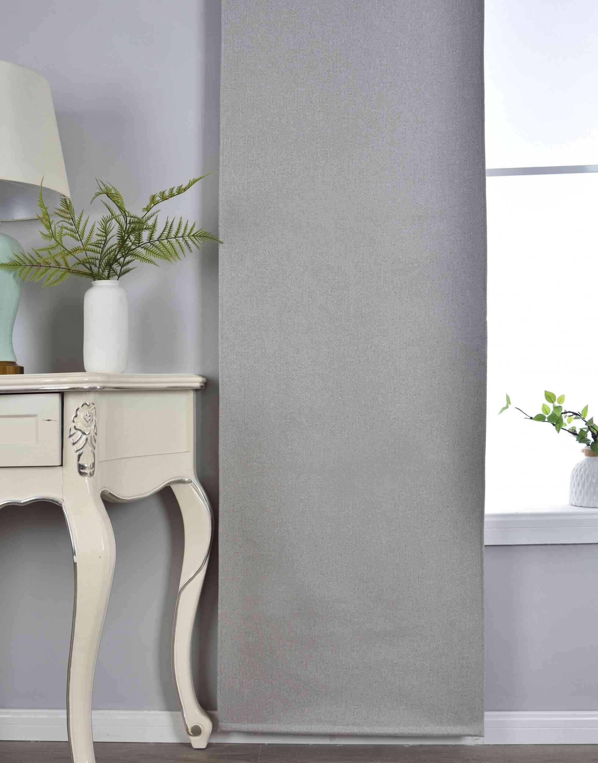 2er Set Flächenvorhänge mit Paneelwagen 100% Verdunkelung Blackout »München Dark« Paneelwagen Dreischichtige Bindung 202410P-2 Schiebegardine Img7664_41d04736-b67c-491a-bd0c-a54ff59c02aa | Gardinenbox.de