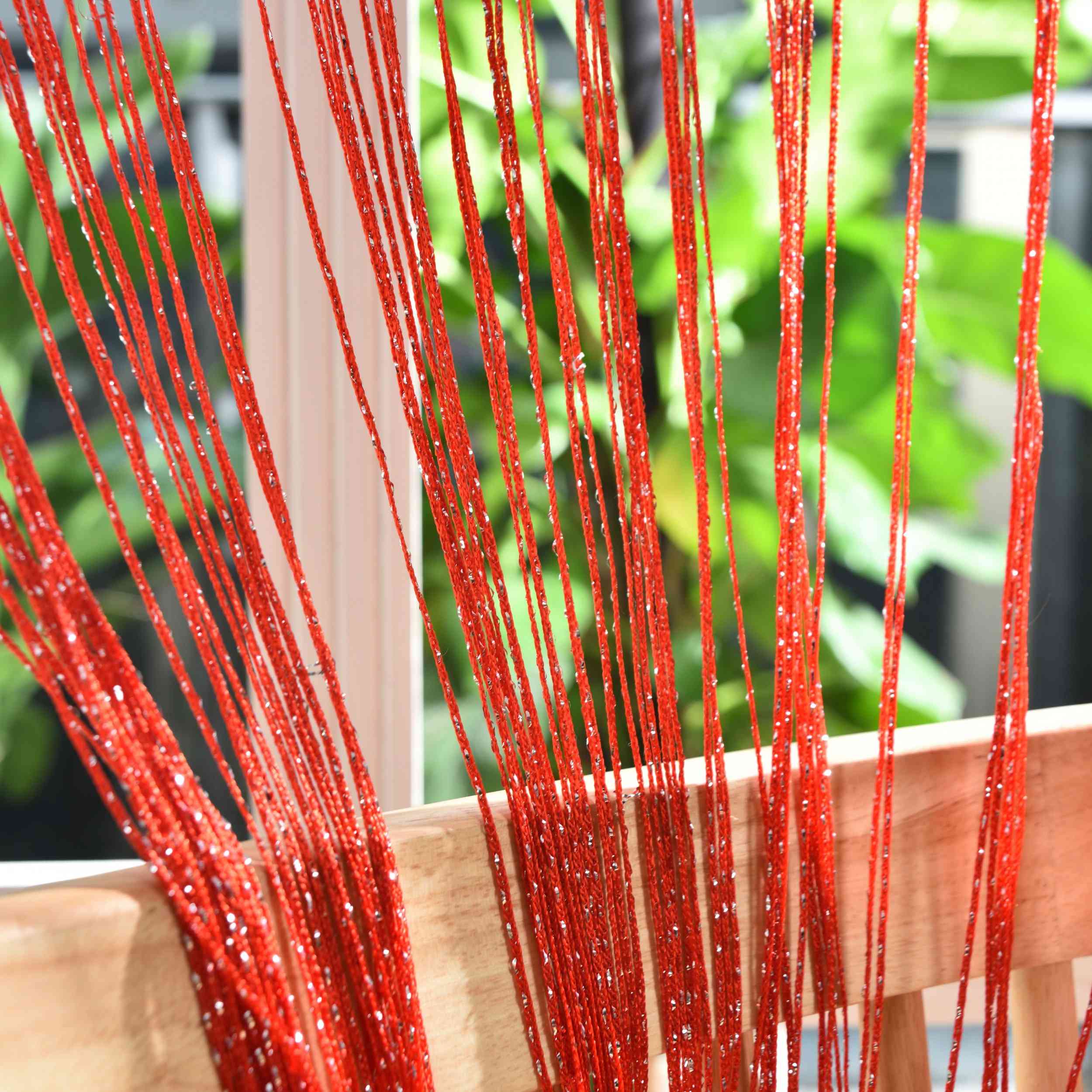 Fadengardine »Shanghai« mit Tunneldurchzug Schimmernd Vielseitig Modern Praktisch 20305N Fadengardine Img7736 | Gardinenbox.de