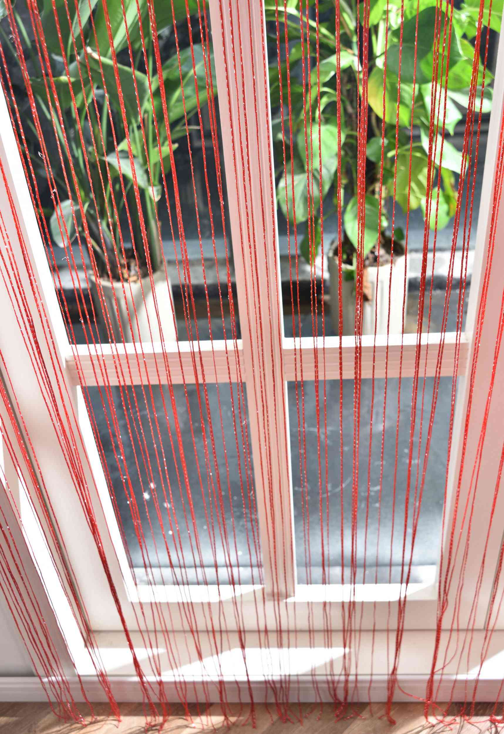 Fadengardine »Shanghai« mit Tunneldurchzug Schimmernd Vielseitig Modern Praktisch 20305N Fadengardine Img7737 | Gardinenbox.de