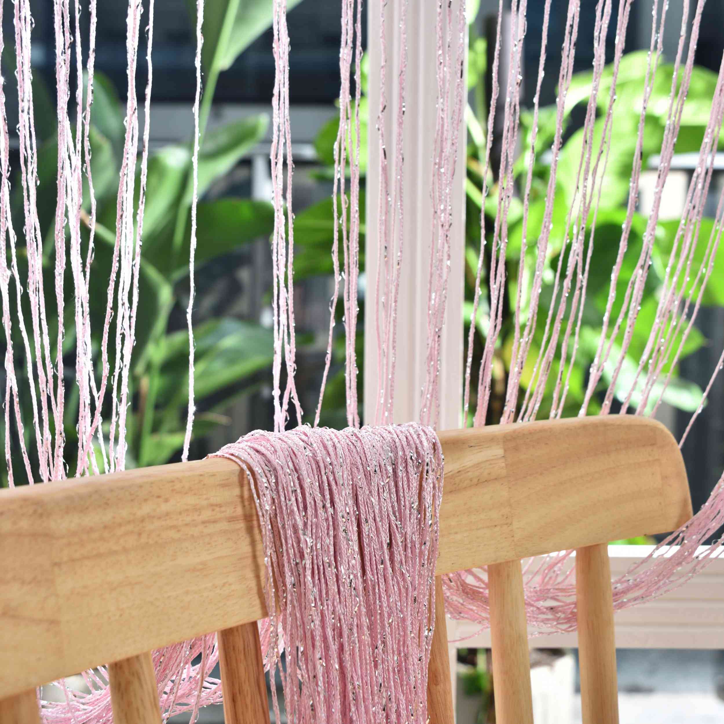 Fadengardine »Shanghai« mit Tunneldurchzug Schimmernd Vielseitig Modern Praktisch 20305N Fadengardine Img7767 | Gardinenbox.de