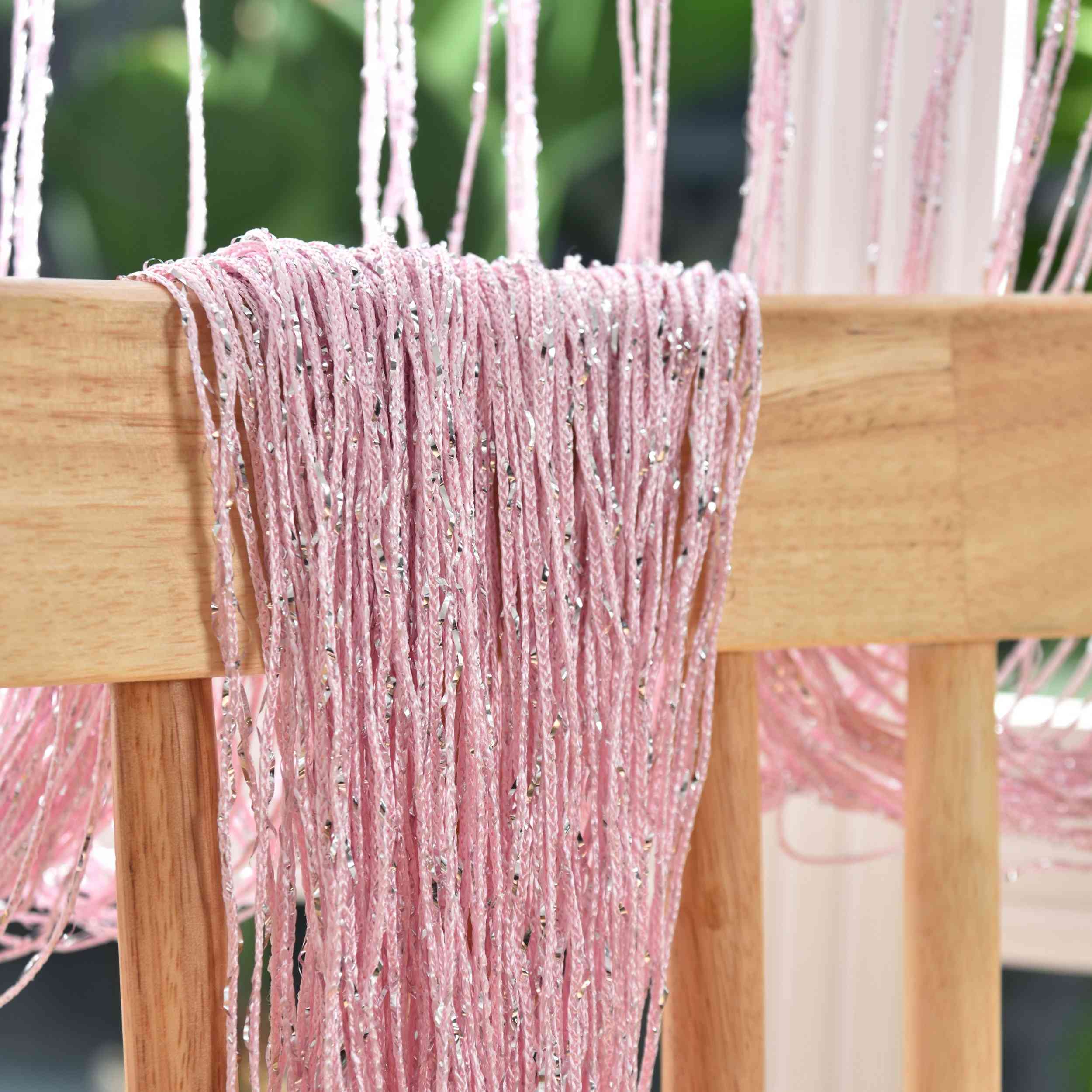 Fadengardine »Shanghai« mit Tunneldurchzug Schimmernd Vielseitig Modern Praktisch 20305N Fadengardine Img7768 | Gardinenbox.de