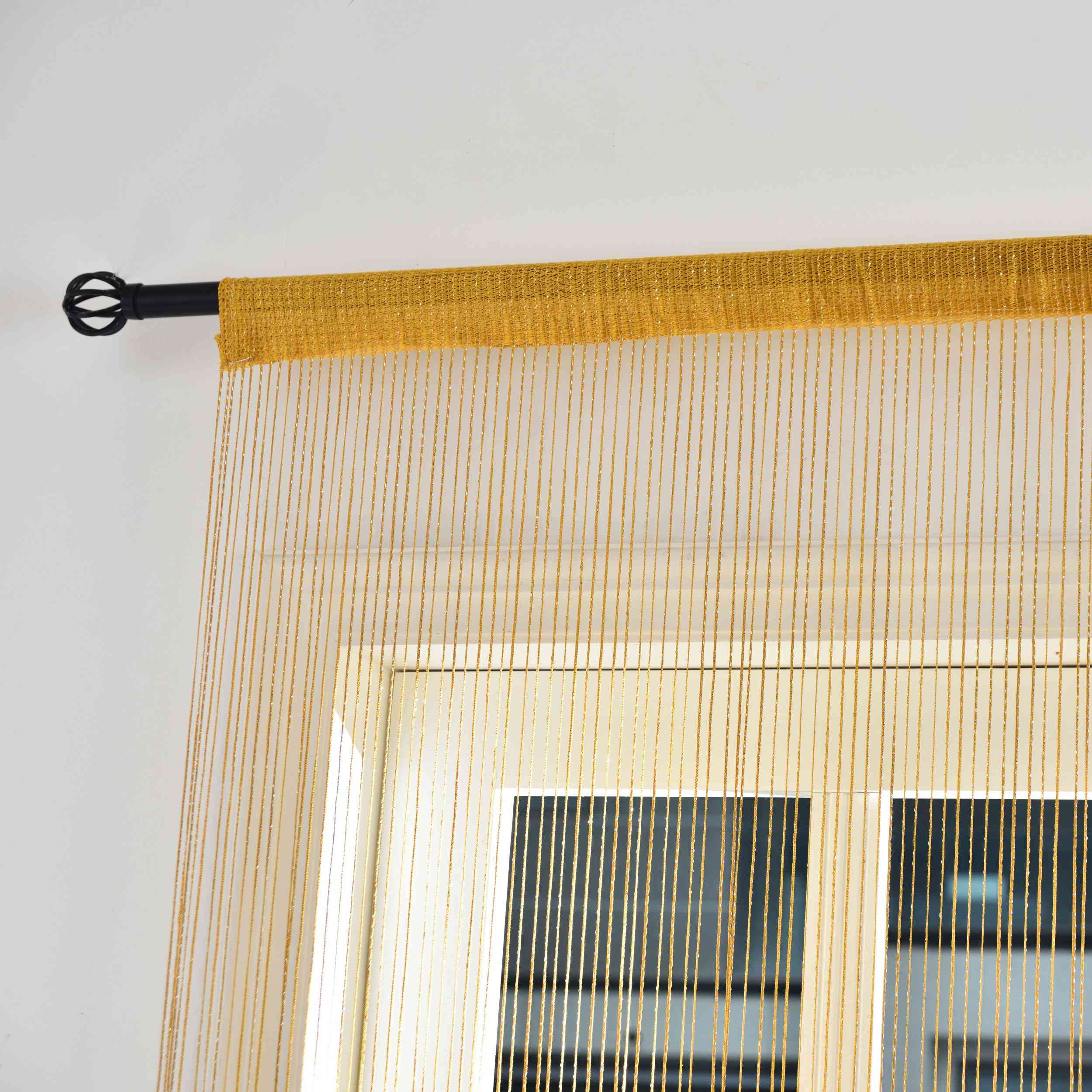 Fadengardine »Shanghai« mit Tunneldurchzug Schimmernd Vielseitig Modern Praktisch 20305N Fadengardine Img7777 | Gardinenbox.de