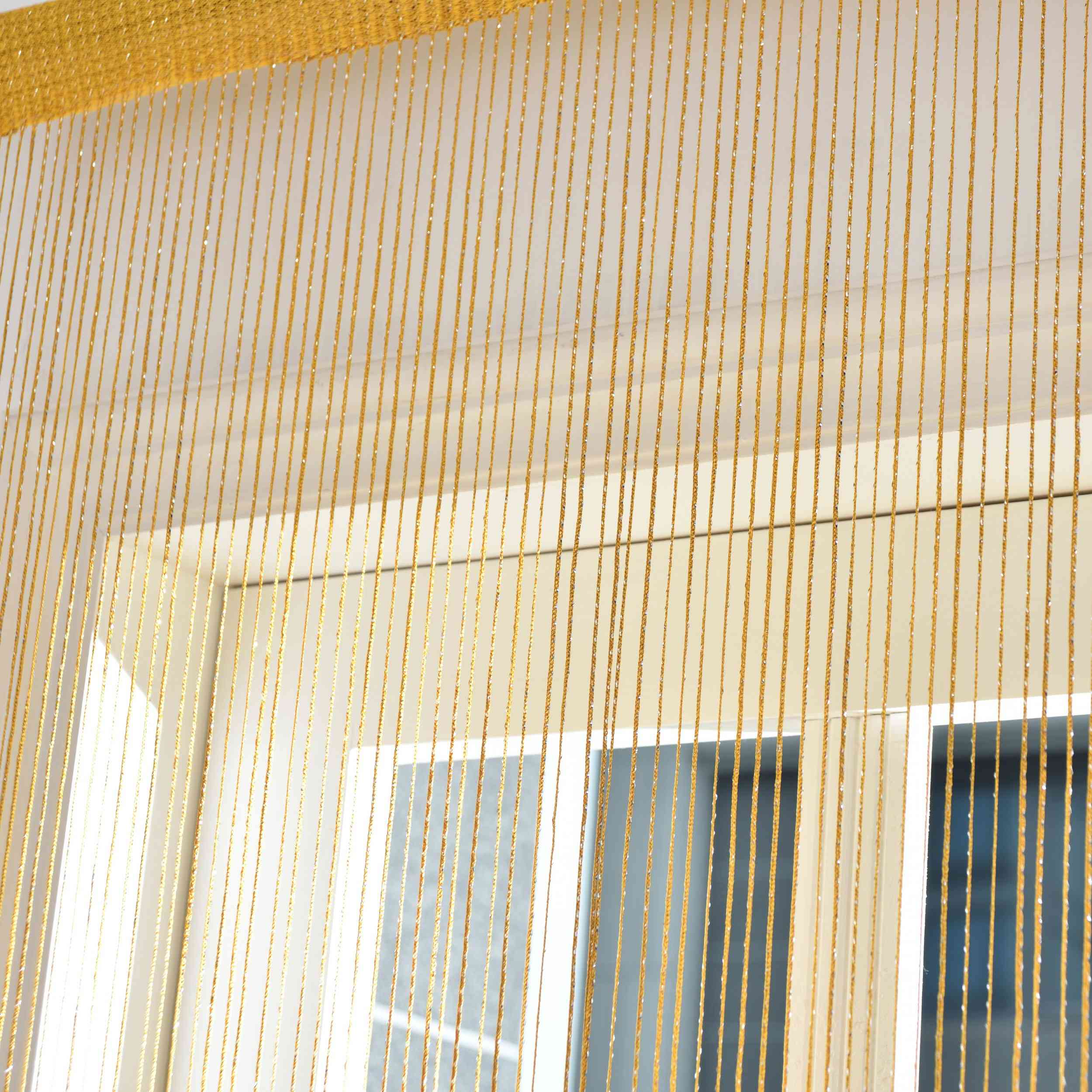 Fadengardine »Shanghai« mit Tunneldurchzug Schimmernd Vielseitig Modern Praktisch 20305N Fadengardine Img7778 | Gardinenbox.de