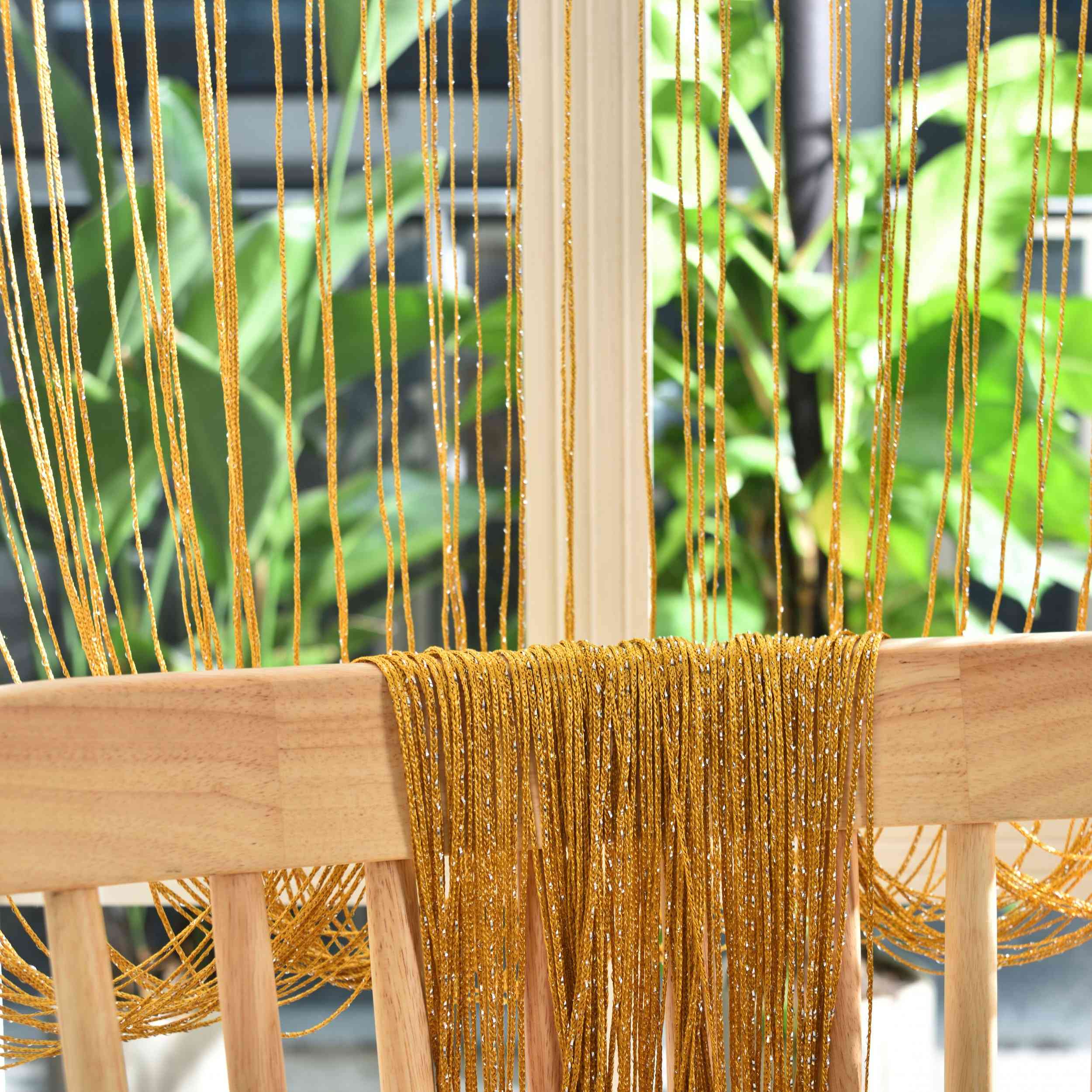 Fadengardine »Shanghai« mit Tunneldurchzug Schimmernd Vielseitig Modern Praktisch 20305N Fadengardine Img7782 | Gardinenbox.de