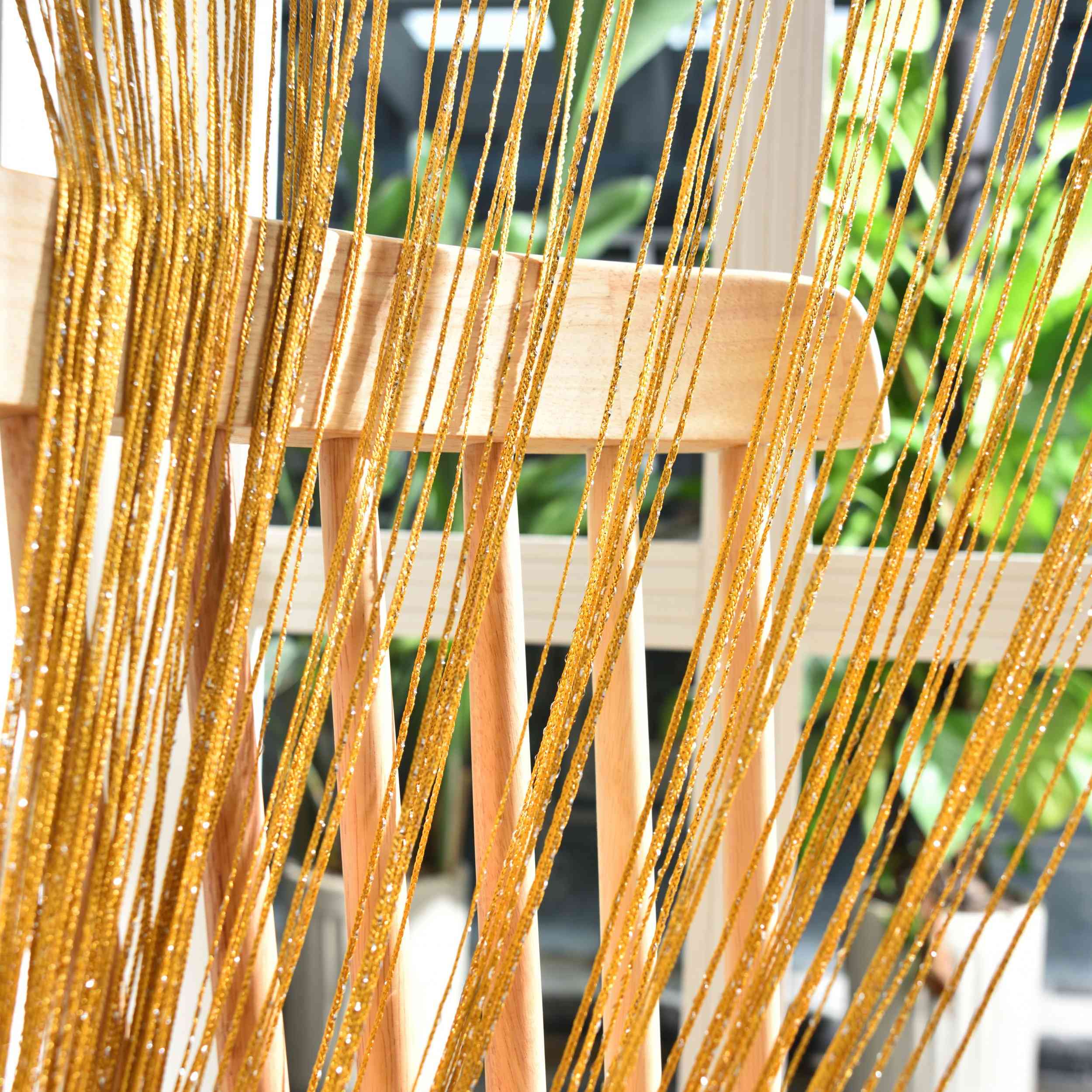 Fadengardine »Shanghai« mit Tunneldurchzug Schimmernd Vielseitig Modern Praktisch 20305N Fadengardine Img7788 | Gardinenbox.de