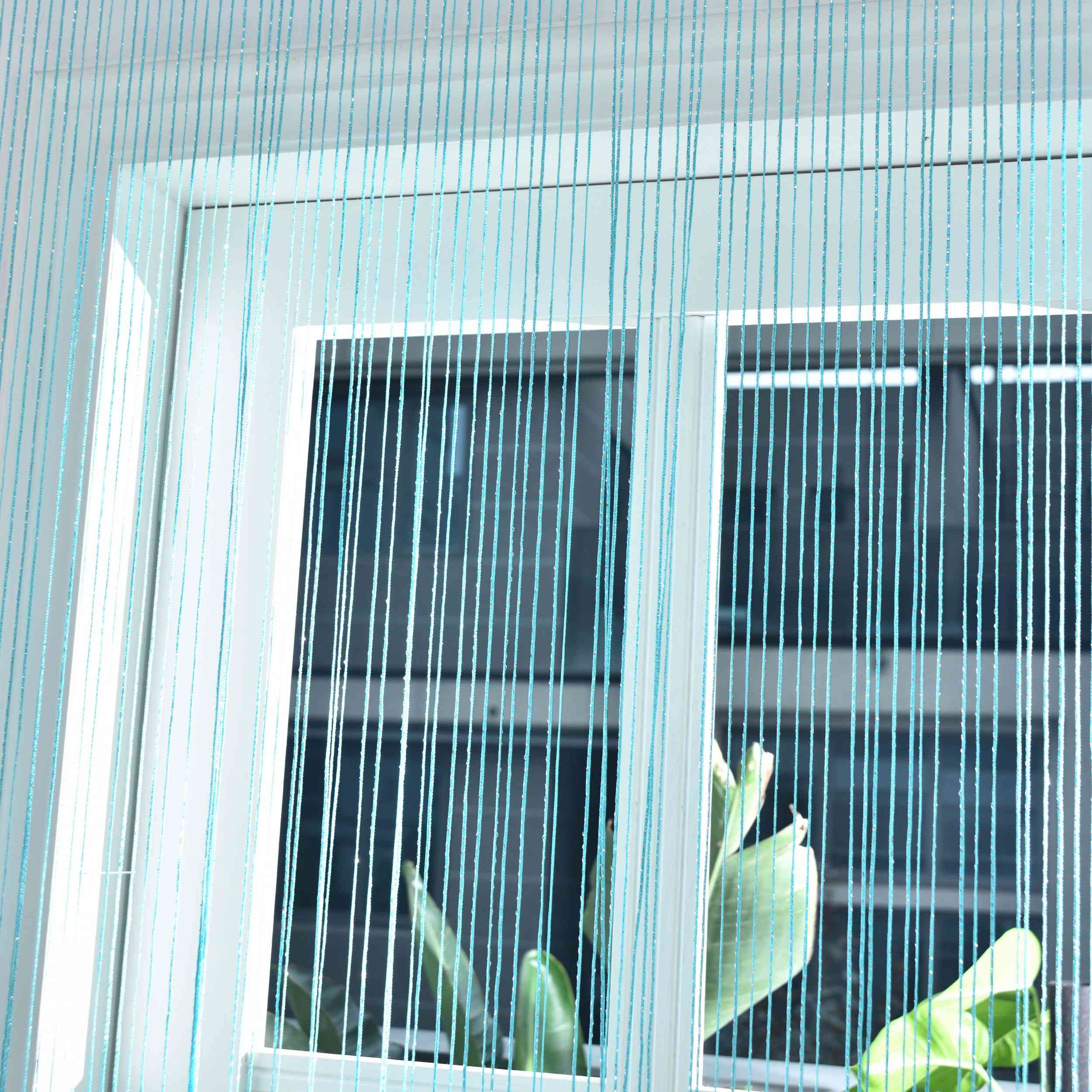 Fadengardine »Shanghai« mit Tunneldurchzug Schimmernd Vielseitig Modern Praktisch 20305N Fadengardine Img7792 | Gardinenbox.de