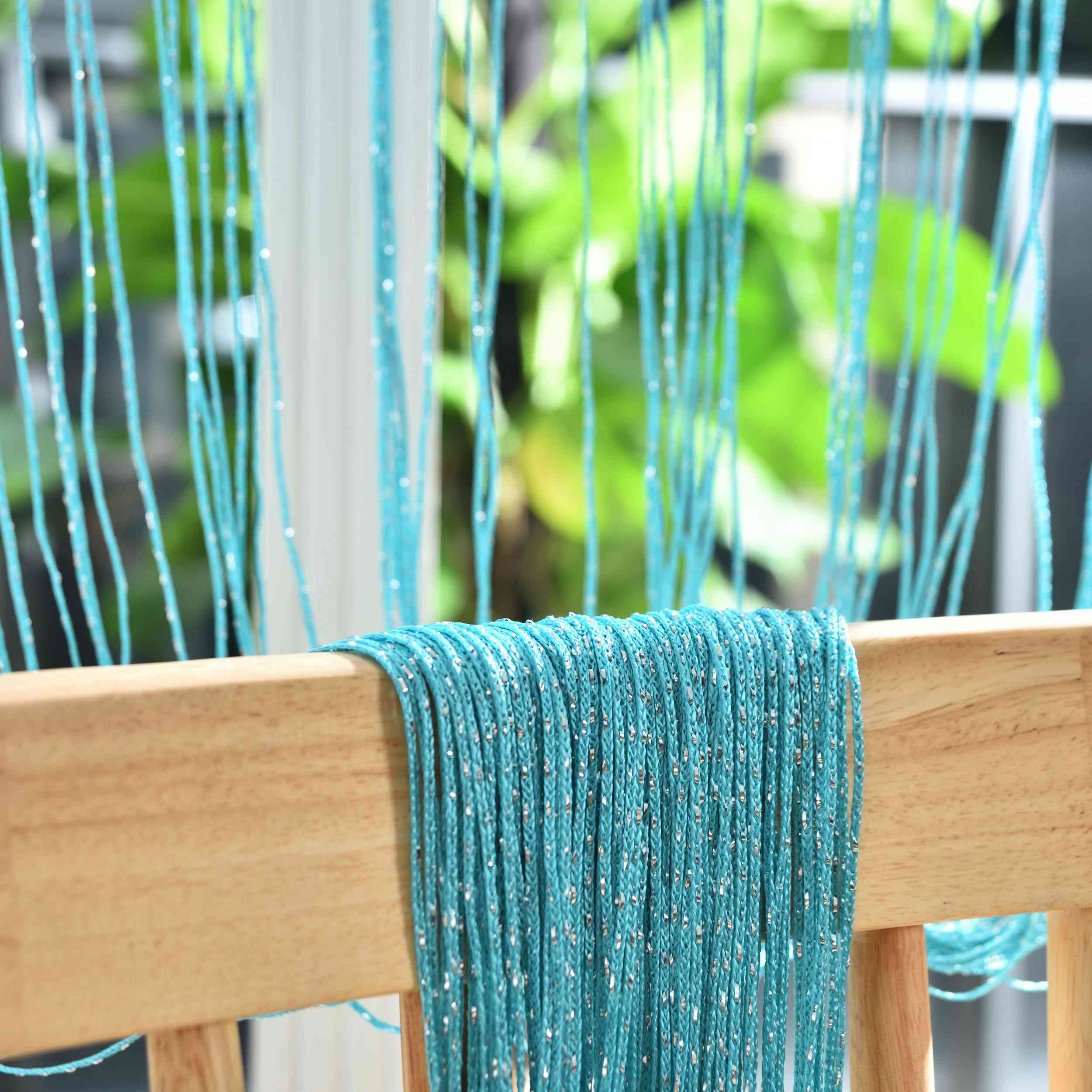 Fadengardine »Shanghai« mit Tunneldurchzug Schimmernd Vielseitig Modern Praktisch 20305N Fadengardine Img7797 | Gardinenbox.de