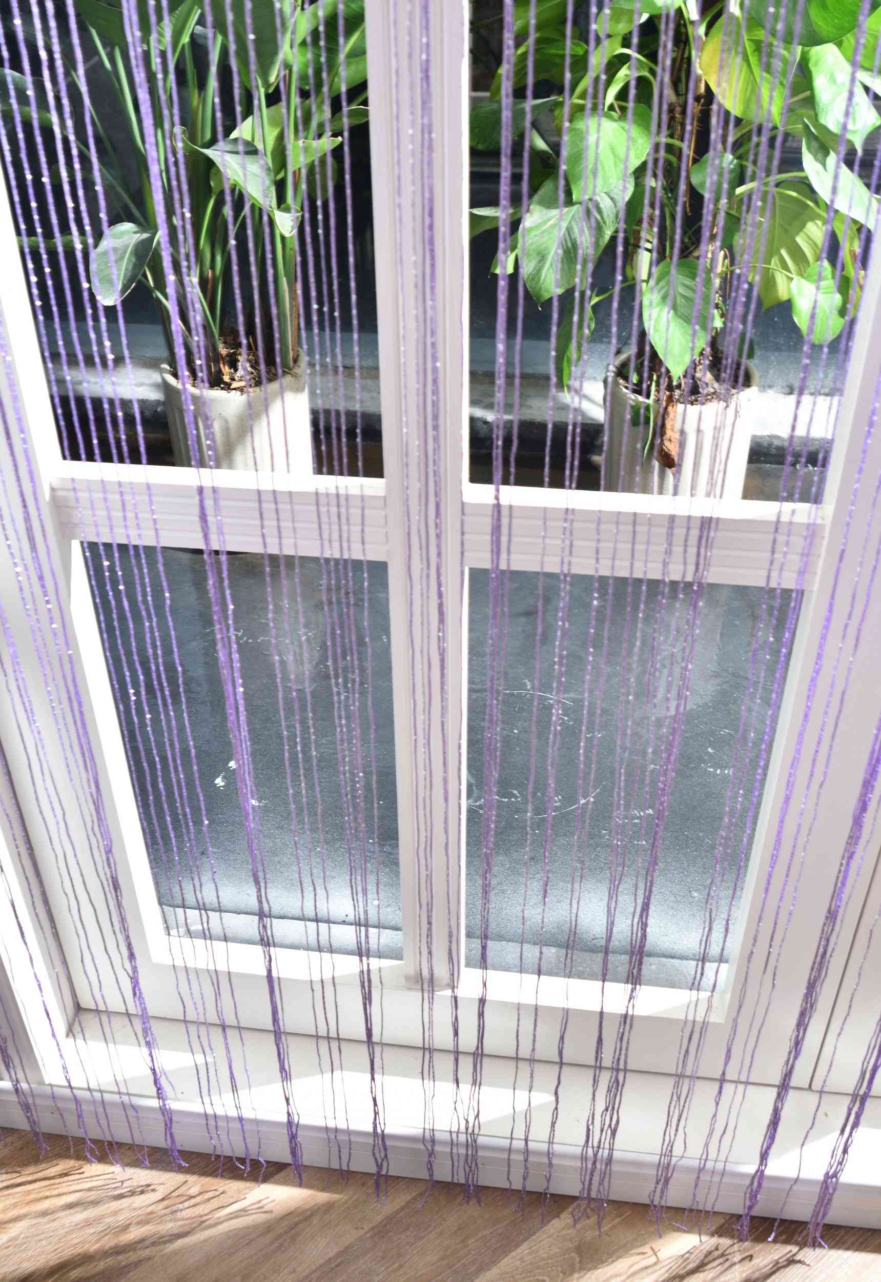 Fadengardine »Shanghai« mit Tunneldurchzug Schimmernd Vielseitig Modern Praktisch 20305N Fadengardine Img7808 | Gardinenbox.de