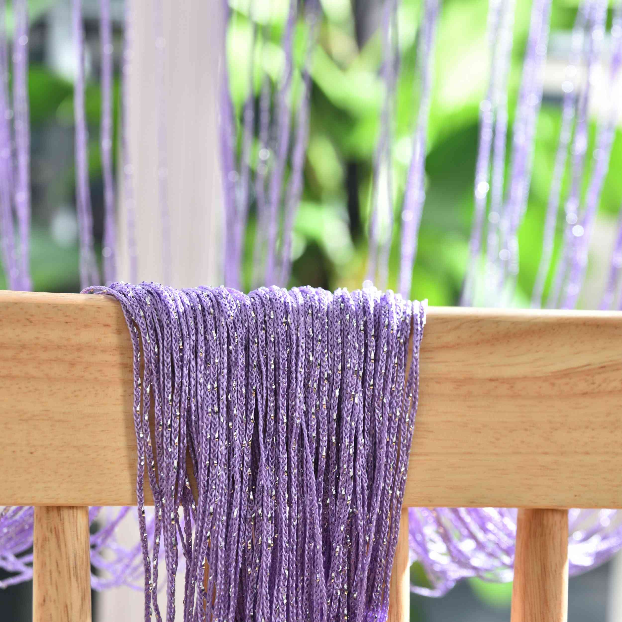 Fadengardine »Shanghai« mit Tunneldurchzug Schimmernd Vielseitig Modern Praktisch 20305N Fadengardine Img7811 | Gardinenbox.de