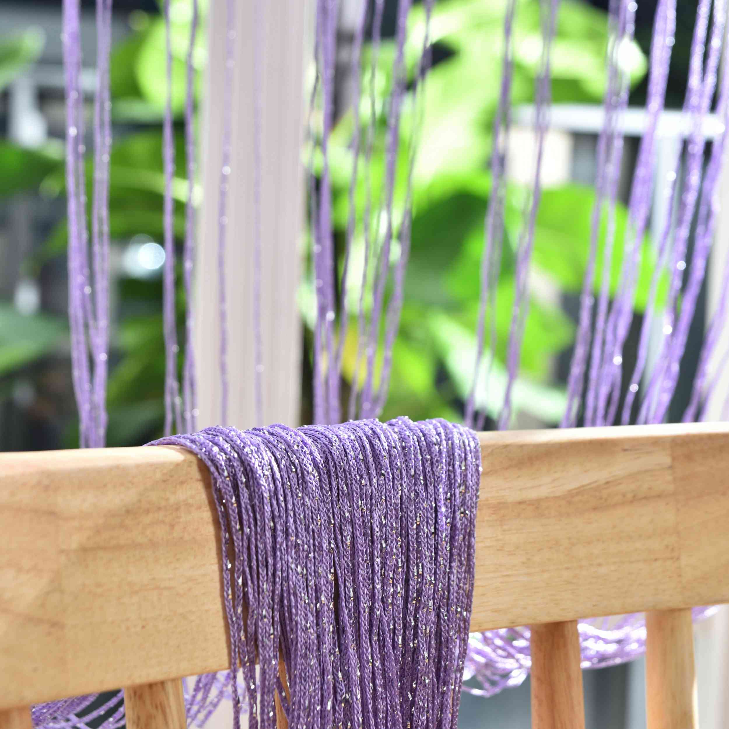 Fadengardine »Shanghai« mit Tunneldurchzug Schimmernd Vielseitig Modern Praktisch 20305N Fadengardine Img7812 | Gardinenbox.de