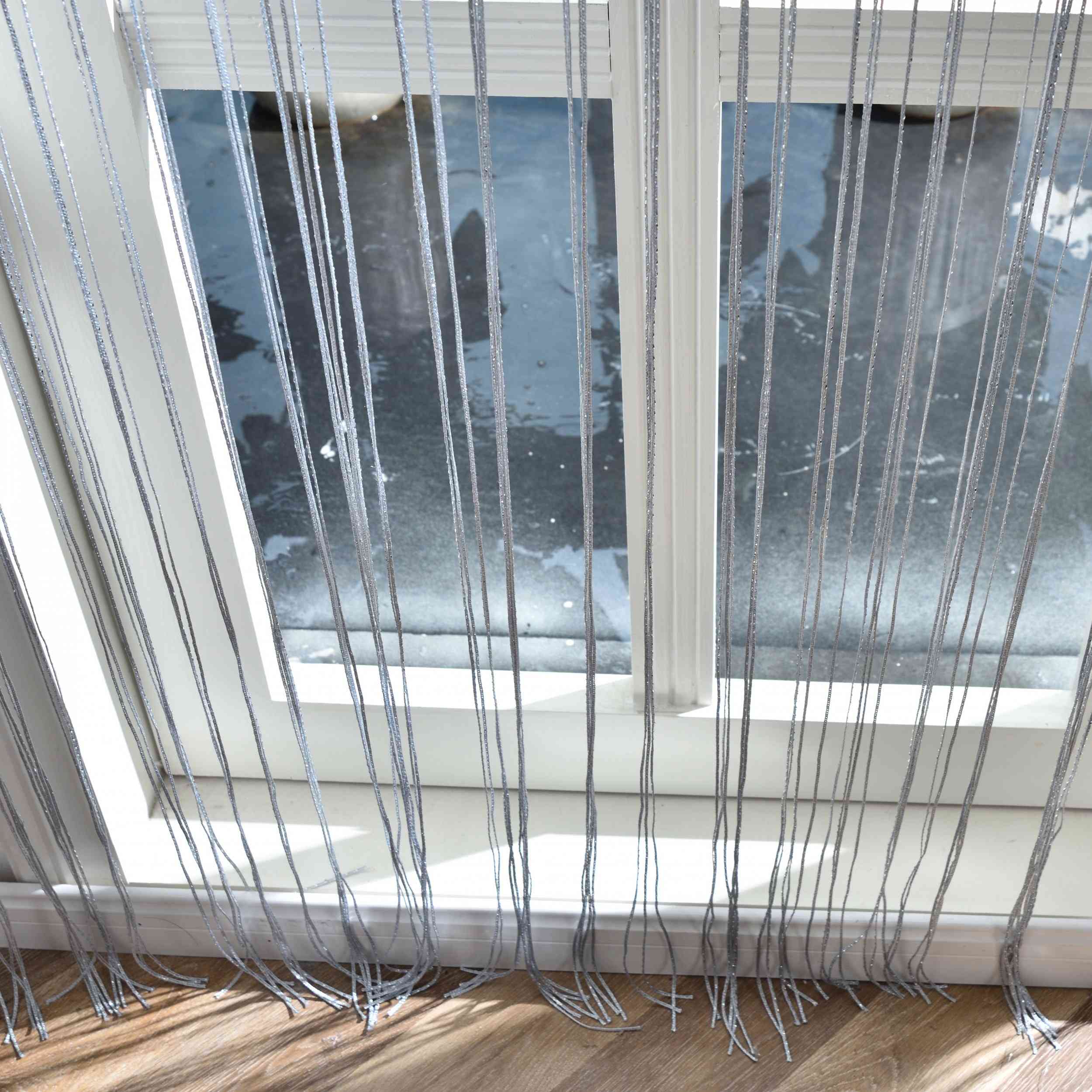 Fadengardine »Shanghai« mit Tunneldurchzug Schimmernd Vielseitig Modern Praktisch 20305N Fadengardine Img7865 | Gardinenbox.de