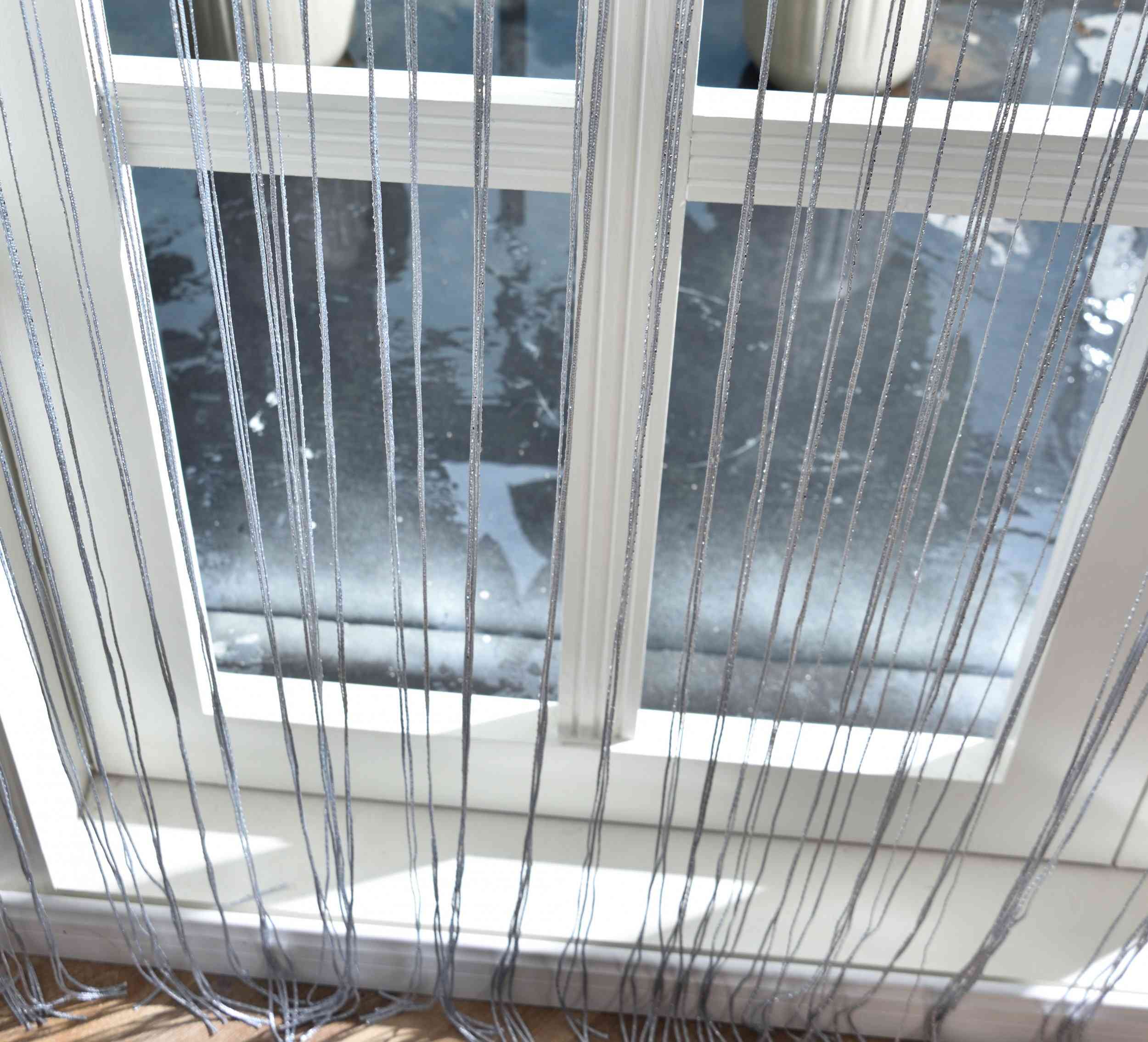 Fadengardine »Shanghai« mit Tunneldurchzug Schimmernd Vielseitig Modern Praktisch 20305N Fadengardine Img7866 | Gardinenbox.de