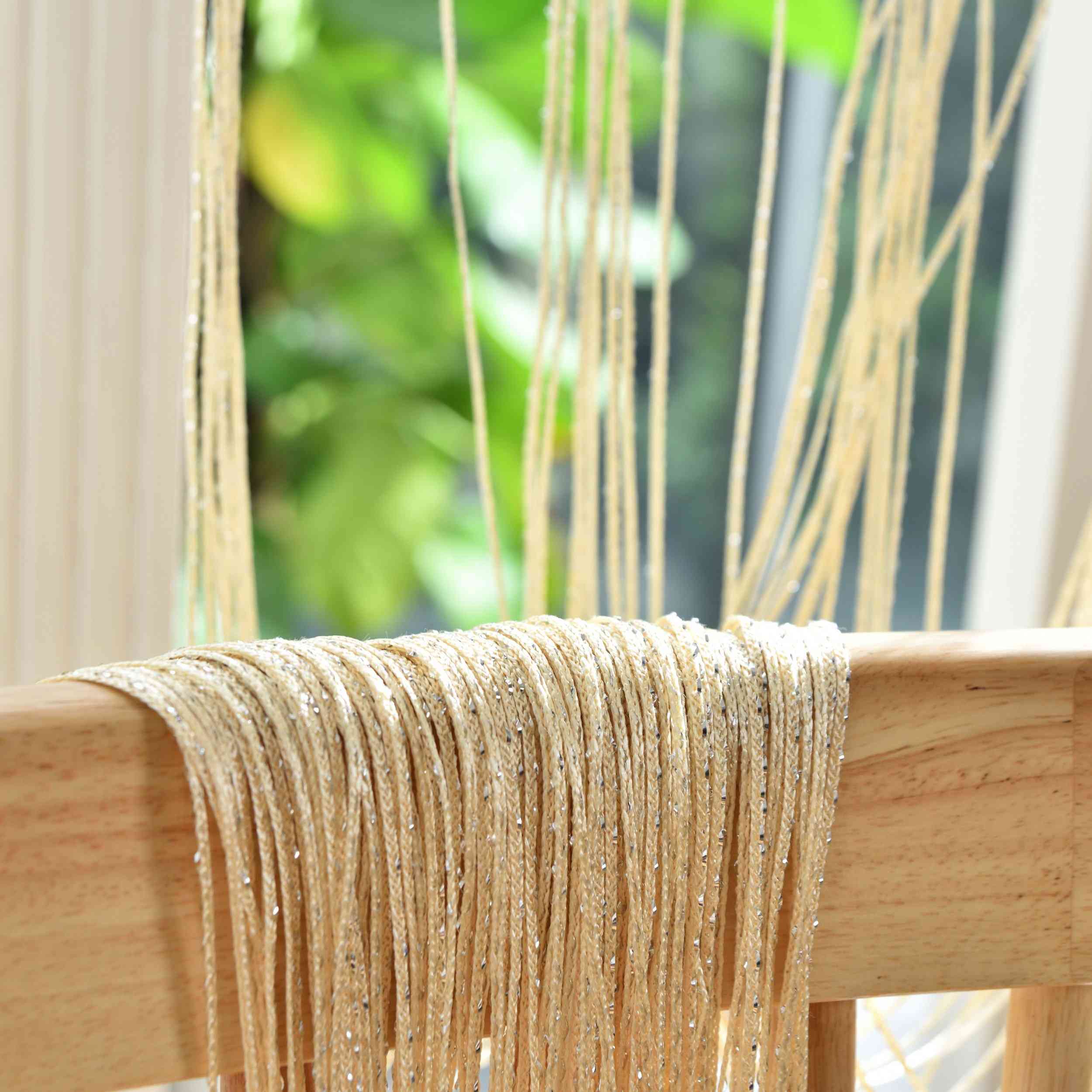 Fadengardine »Shanghai« mit Tunneldurchzug Schimmernd Vielseitig Modern Praktisch 20305N Fadengardine Img7892 | Gardinenbox.de