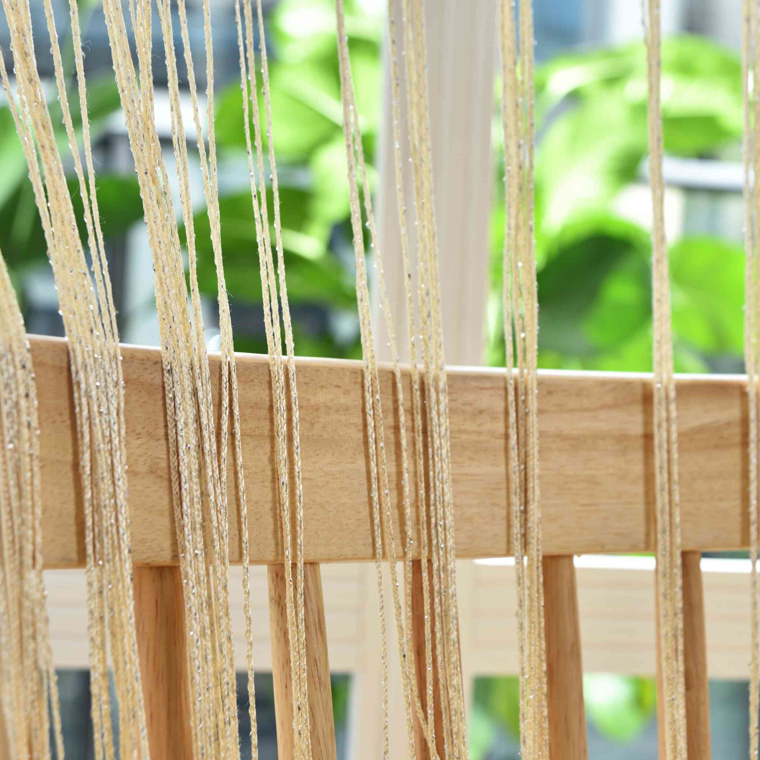 Fadengardine »Shanghai« mit Tunneldurchzug Schimmernd Vielseitig Modern Praktisch 20305N Fadengardine Img7894 | Gardinenbox.de