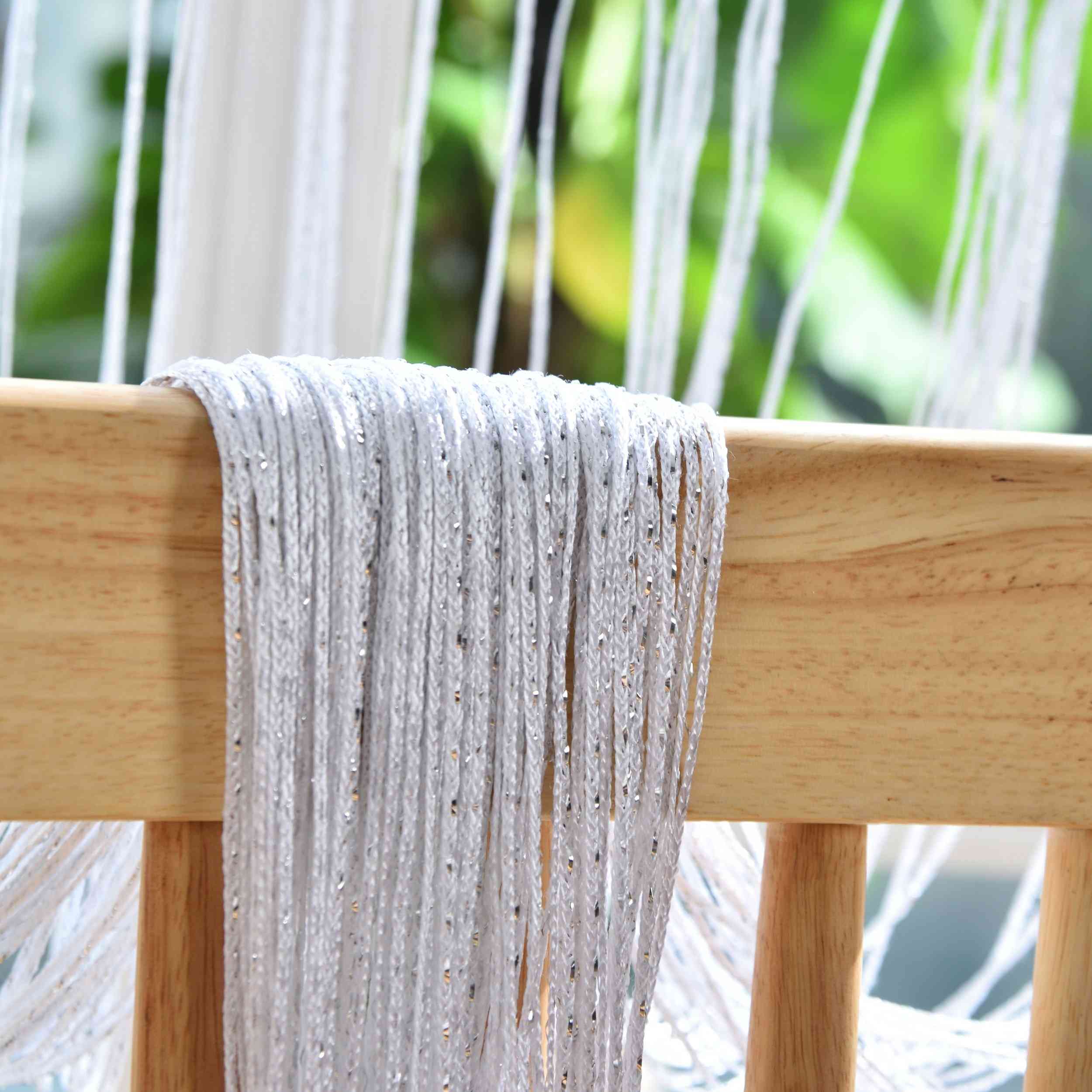 Fadengardine »Shanghai« mit Tunneldurchzug Schimmernd Vielseitig Modern Praktisch 20305N Fadengardine Img7904 | Gardinenbox.de