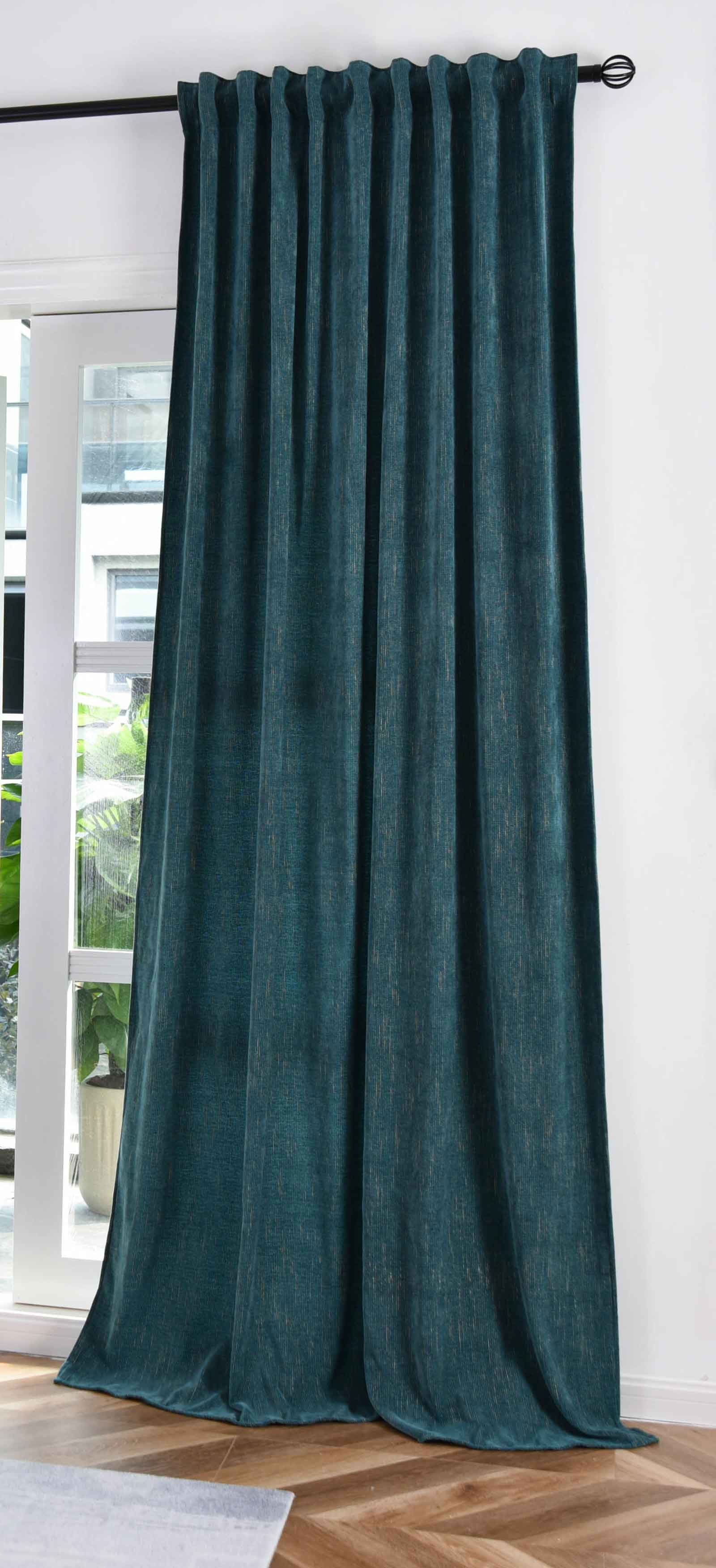 Jacquard-Vorhang mit Lurex-Effektgarn »HAVANNA« Multiband-Aufhängung: Luxus für Ihr Zuhause 2023340 Grün Gold Vorhang Jacquard-Vorhang_mit_Lurex-Effektgarn_HAVANNA_Multiband-Aufhangung_Luxus_fur_Ihr_Zuhause_2023340_-_Gardinenbox.de_-_-3685481 | Gardinenbox.de