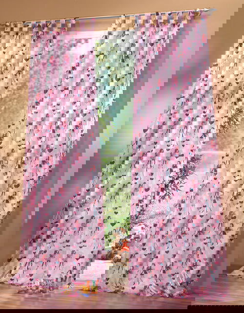 Kindergardinen für Mädchen, Set besteht aus 2 Schlaufenschals und 2 Raffhaltern, 245x140, Pink 600101 Gardinenschal Kindergardinen_fur_Madchen_Set_besteht_aus_2_Schlaufenschals_und_2_Raffhaltern_245x140_Pink_600101_-_Gardinenbox.de_-_-3685674 | Gardinenbox.de