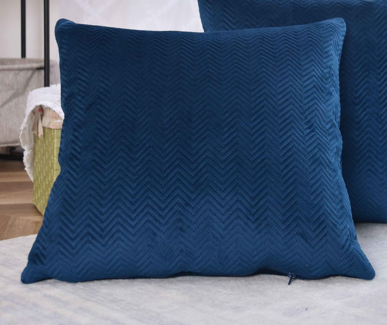 Kissen Dekokissen Jacquard »GRETA« mit Fischgrät-Design pflegeleicht Reißverschluss weiche 320g Füllung - Vielfältige Farbauswahl 2023510 Blau Kissen mit Füllung Kissen_Dekokissen_Jacquard_GRETA_mit_Fischgrat-Design_pflegeleicht_Reissverschluss_weiche_320g_Fullung_-_Vielfaltige_Farbauswahl_2023510_-_Gardinenbox.de_-_-3685779 | Gardinenbox.de
