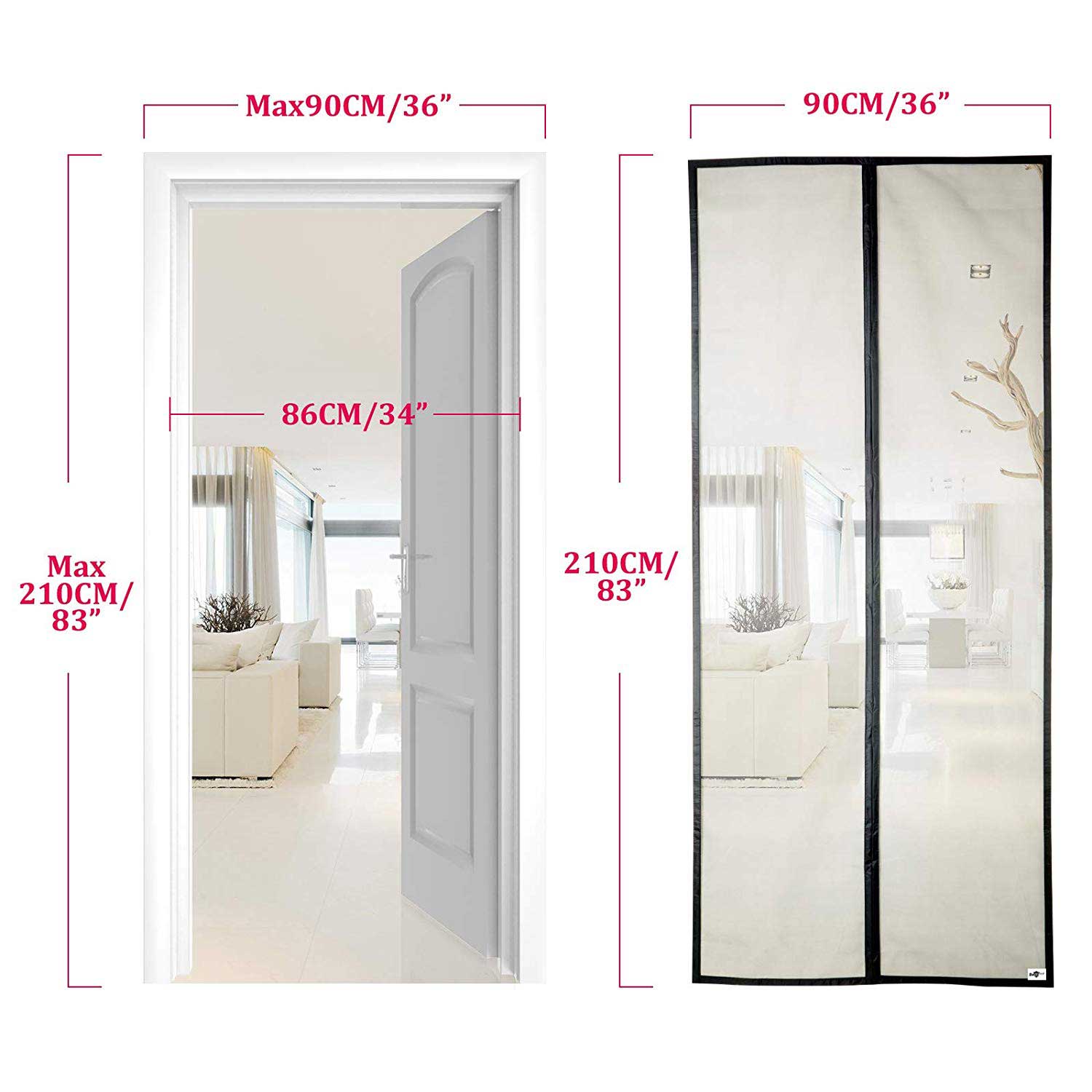 Magnet Tür Fliegengitter Insektenschutz HxB 210x90 cm Schwarz Ideal für Balkontür Kellertür Terassentür Einfache Klebemontage Haustiergeeignet Kinderfreundlich 20190724 Outdoor Produkte Magnet_Tur_Fliegengitter_Insektenschutz_HxB_210x90_cm_Schwarz_Ideal_fur_Balkontur_Kellertur_Terassentur_Einfache_Klebemontage_Haustiergeeignet_Kinderfreundlich_20190724_-_Gardinenbox._71a44bba-bda1-4444-a306-6f9b93751b42 | Gardinenbox.de