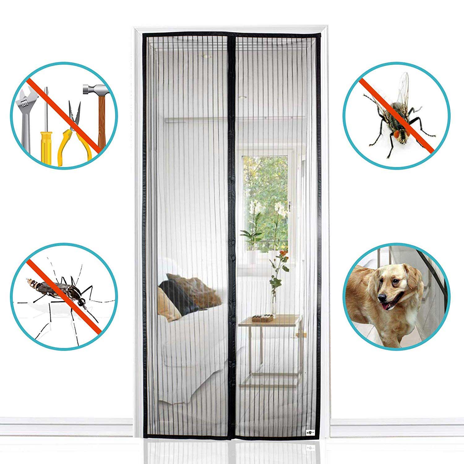 Magnet Tür Fliegengitter Insektenschutz HxB 210x90 cm Schwarz Ideal für Balkontür Kellertür Terassentür Einfache Klebemontage Haustiergeeignet Kinderfreundlich 20190724 Outdoor Produkte Magnet_Tur_Fliegengitter_Insektenschutz_HxB_210x90_cm_Schwarz_Ideal_fur_Balkontur_Kellertur_Terassentur_Einfache_Klebemontage_Haustiergeeignet_Kinderfreundlich_20190724_-_Gardinenbox._daea91f8-0b53-4136-8dca-716eeb74a5b6 | Gardinenbox.de