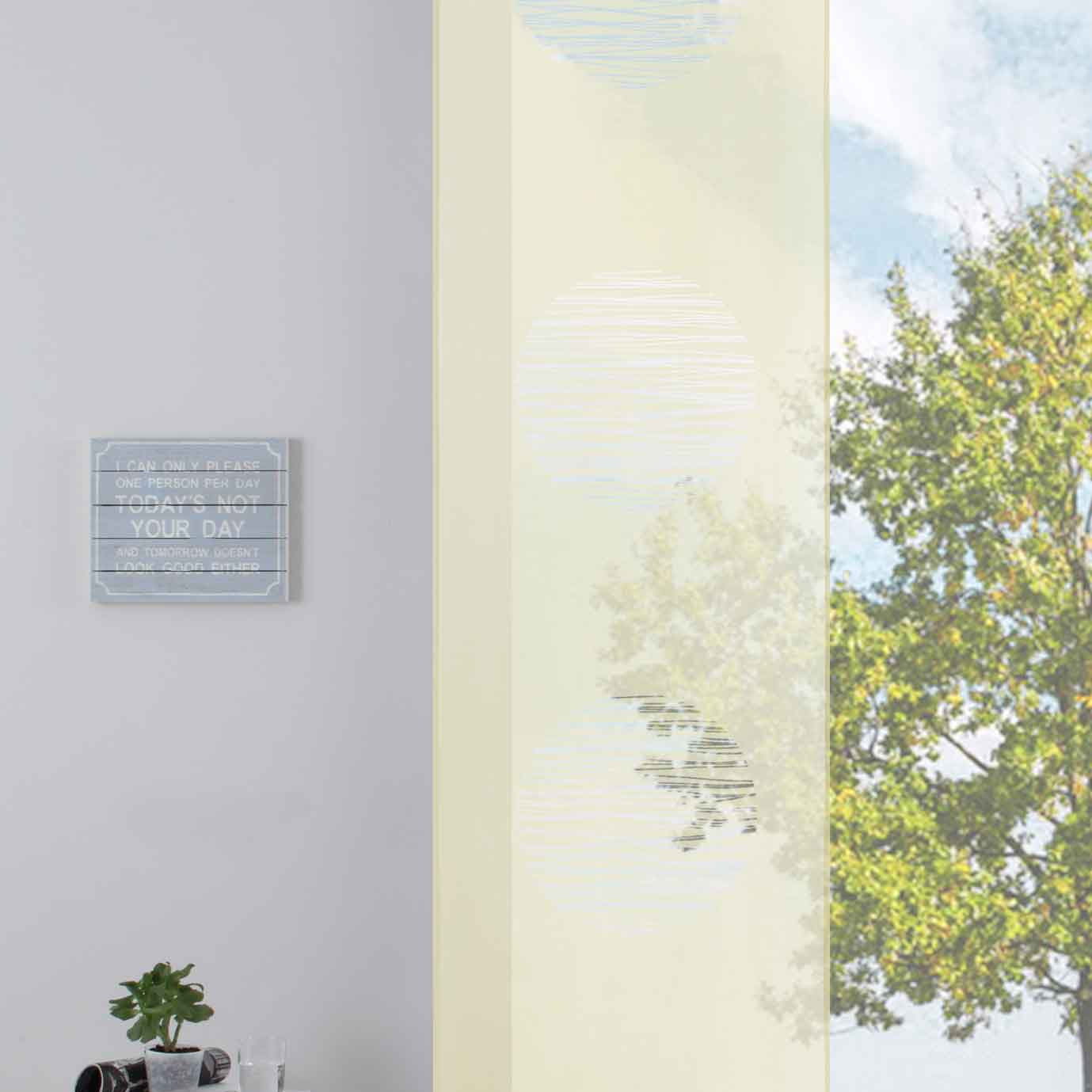 Moderner Flächenvorhang Raumtrenner Schiebegardine »Kreis« aus hochwertigem Ausbrenner-Stoff mit Paneelwagen Beschwerungsstange 85612 Creme Schiebegardine Moderner_Flachenvorhang_Raumtrenner_Schiebegardine_Kreis_aus_hochwertigem_Ausbrenner-Stoff_mit_Paneelwagen_Beschwerungsstange_85612_-_Gardinenbox.de_-_-3686723 | Gardinenbox.de