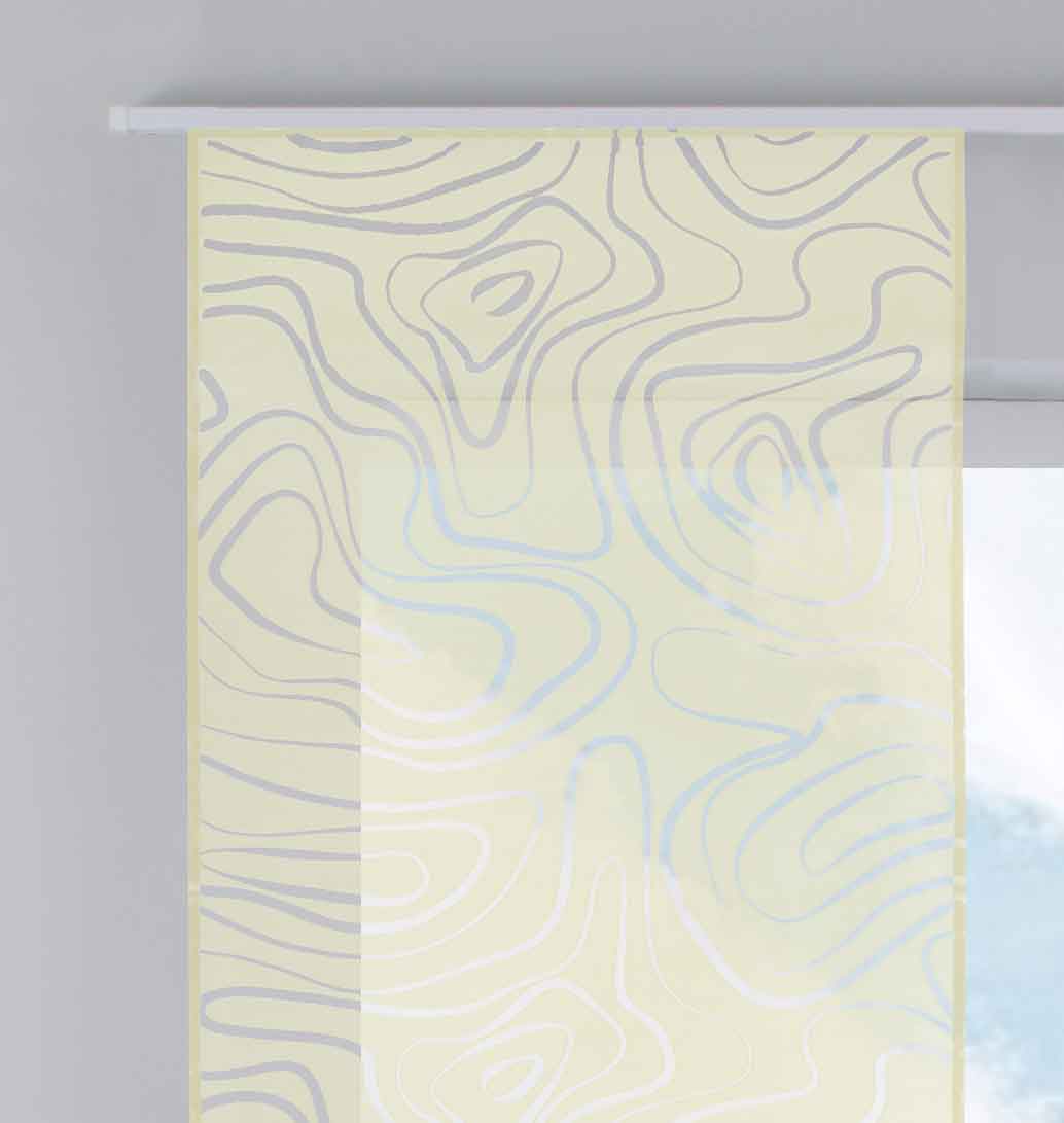 Moderner Flächenvorhang Raumtrenner Schiebegardine »Regio« aus hochwertigem Ausbrenner-Stoff mit Paneelwagen Beschwerungsstange 85614 Schiebegardine Moderner_Flachenvorhang_Raumtrenner_Schiebegardine_Regio_aus_hochwertigem_Ausbrenner-Stoff_mit_Paneelwagen_Beschwerungsstange_85614_-_Gardinenbox.de_-_-3686778 | Gardinenbox.de