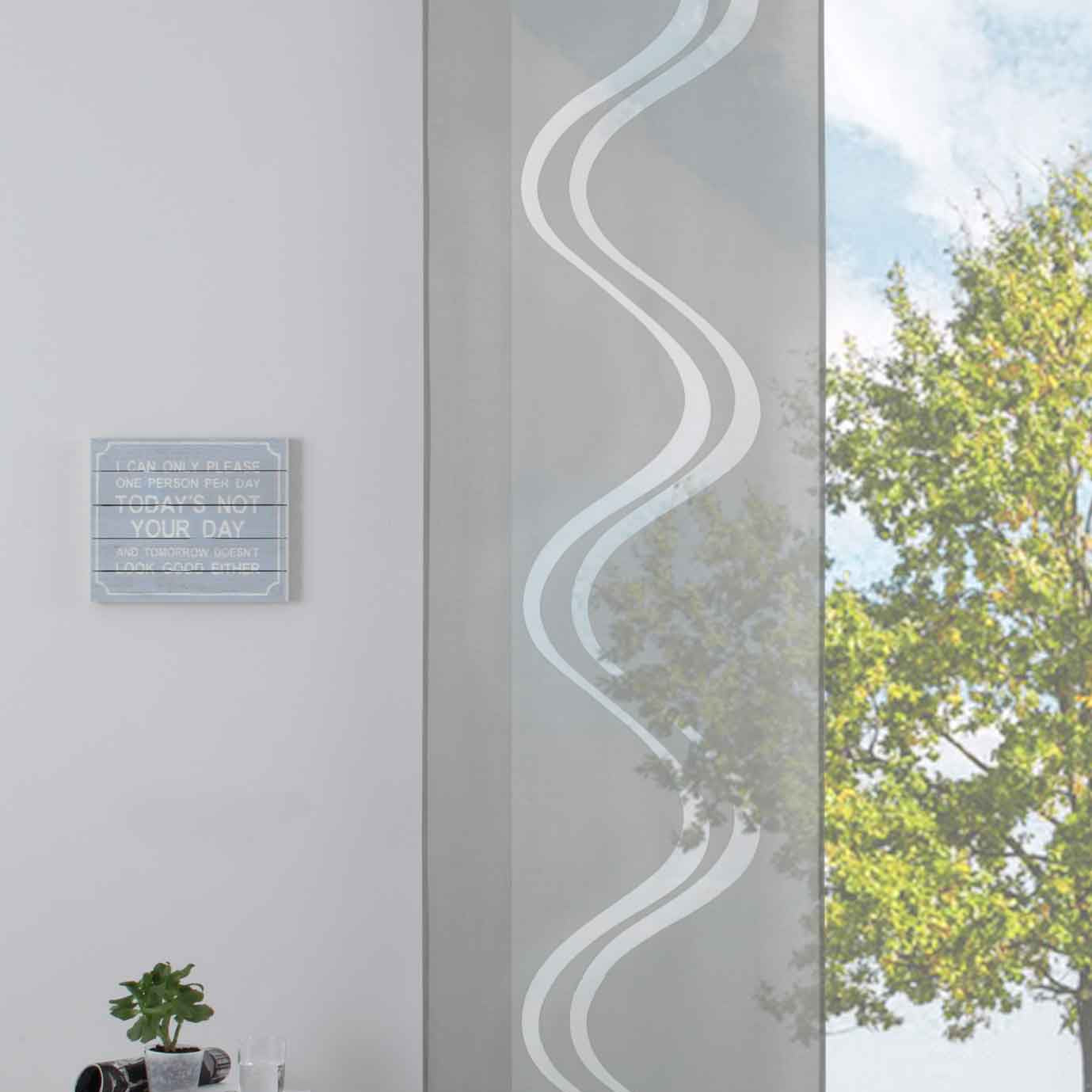 Moderner Flächenvorhang Raumtrenner Schiebegardine »Welle« aus hochwertigem Ausbrenner-Stoff mit Paneelwagen Beschwerungsstange 85615 Grau Schiebegardine Moderner_Flachenvorhang_Raumtrenner_Schiebegardine_Welle_aus_hochwertigem_Ausbrenner-Stoff_mit_Paneelwagen_Beschwerungsstange_85615_-_Gardinenbox.de_-_-3686916 | Gardinenbox.de