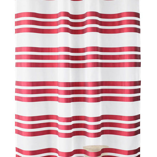 Ösen Schal transparent Organza Gardine mit Querstreifen 89133 Rot 243 x140 (HxB) Gardinenschal Osen_Schal_transparent_Organza_Gardine_mit_Querstreifen_89133_-_Gardinenbox.de_-_-3687171 | Gardinenbox.de